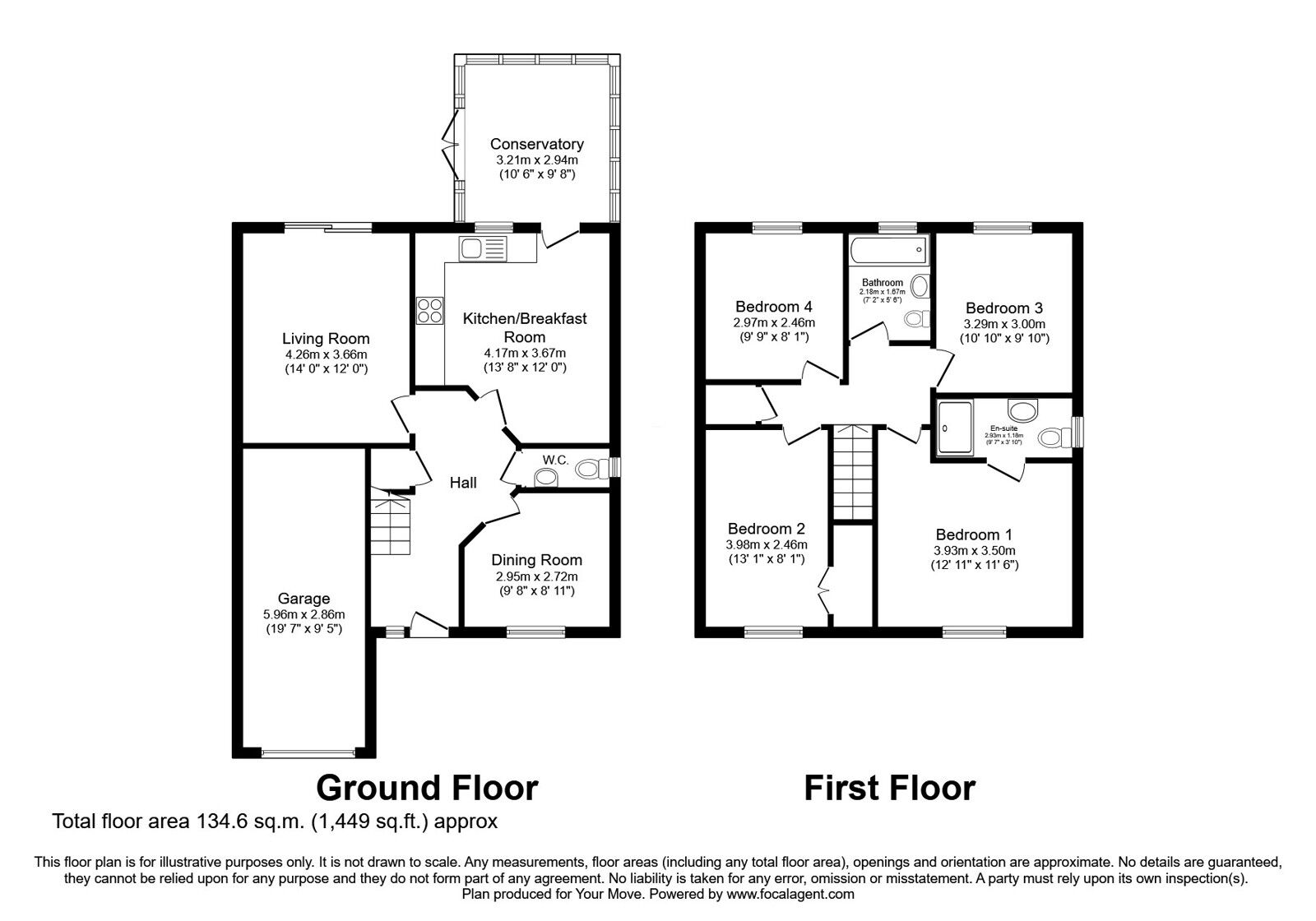 Floorplan of 4 bedroom Detached House for sale, Mercury Way, Skelmersdale, Lancashire, WN8