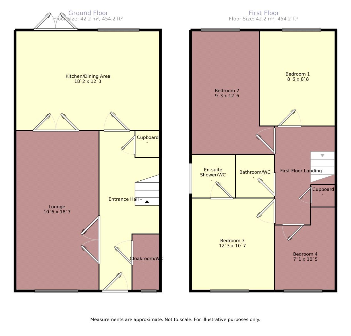 Floorplan of 4 bedroom Semi Detached House for sale, Ormskirk Road, Skelmersdale, Lancashire, WN8