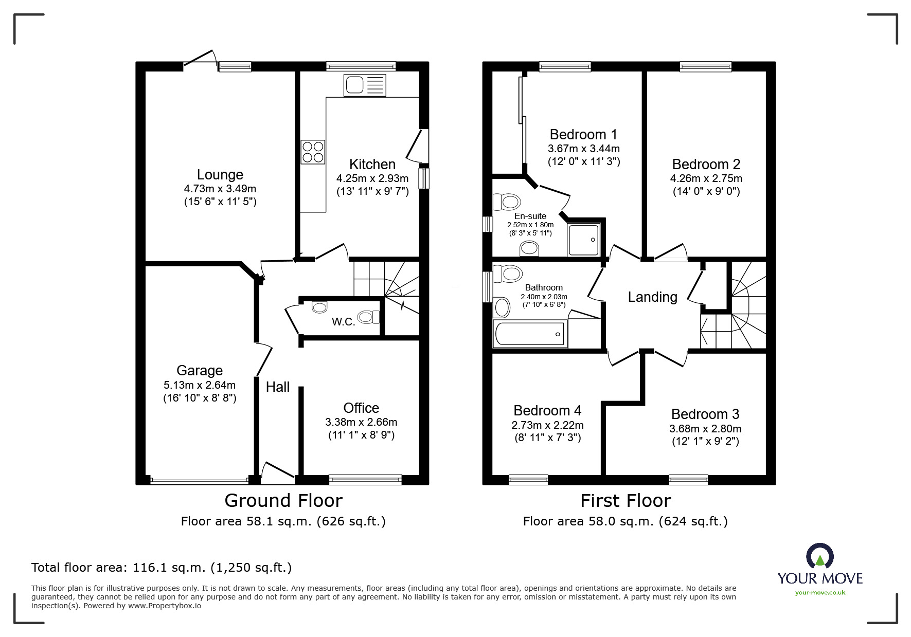 Floorplan of 4 bedroom Detached House for sale, Jackfield Way, Skelmersdale, Lancashire, WN8