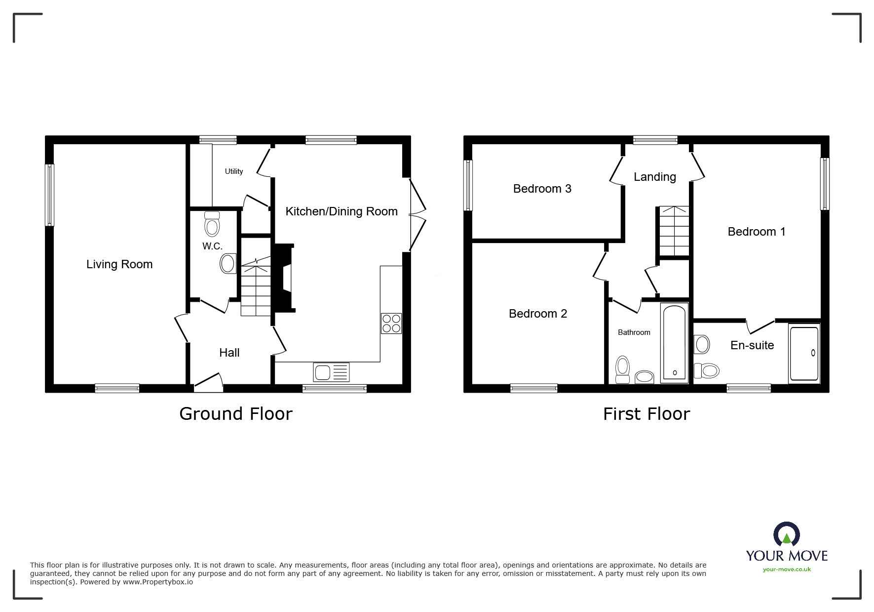 Floorplan of 3 bedroom Detached House for sale, Meadow Nook Drive, Lathom, Lancashire, WN8