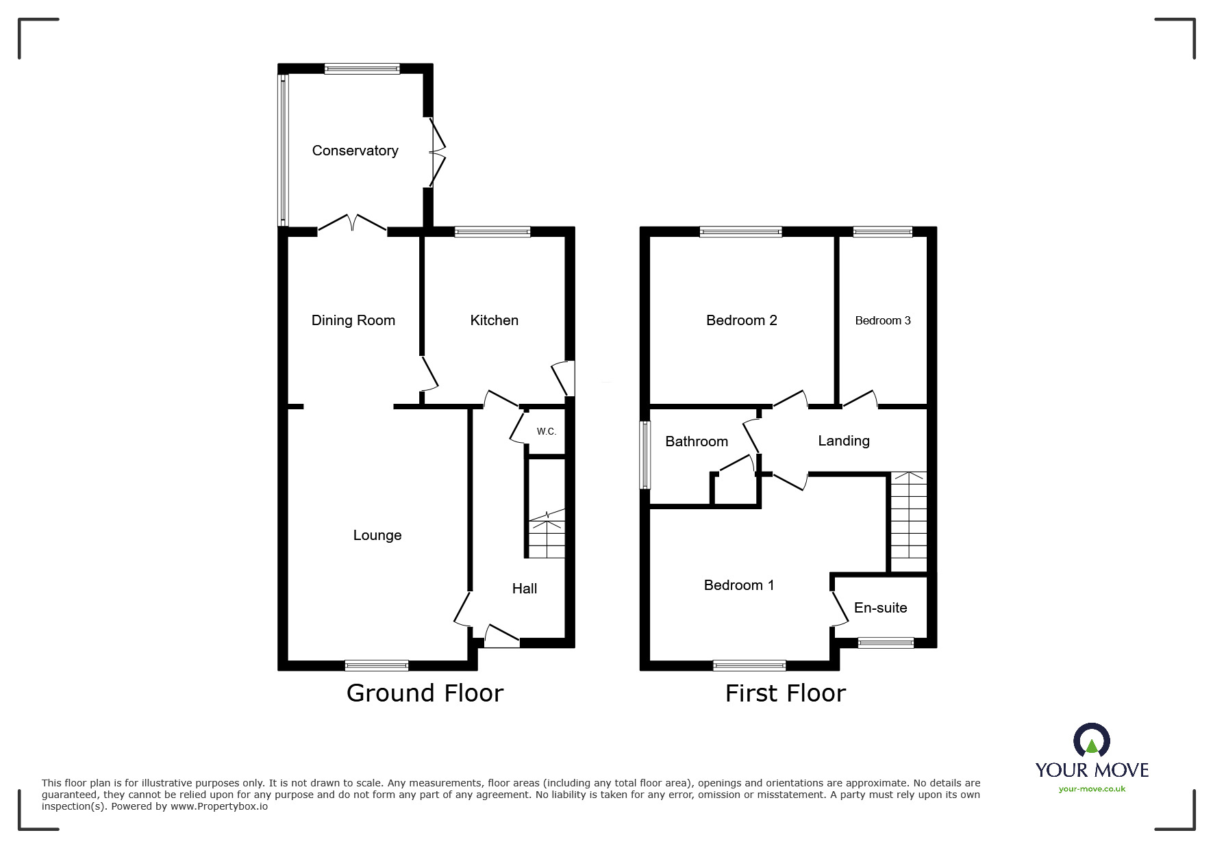 Floorplan of 3 bedroom Detached House for sale, Parkside Avenue, Skelmersdale, Lancashire, WN8