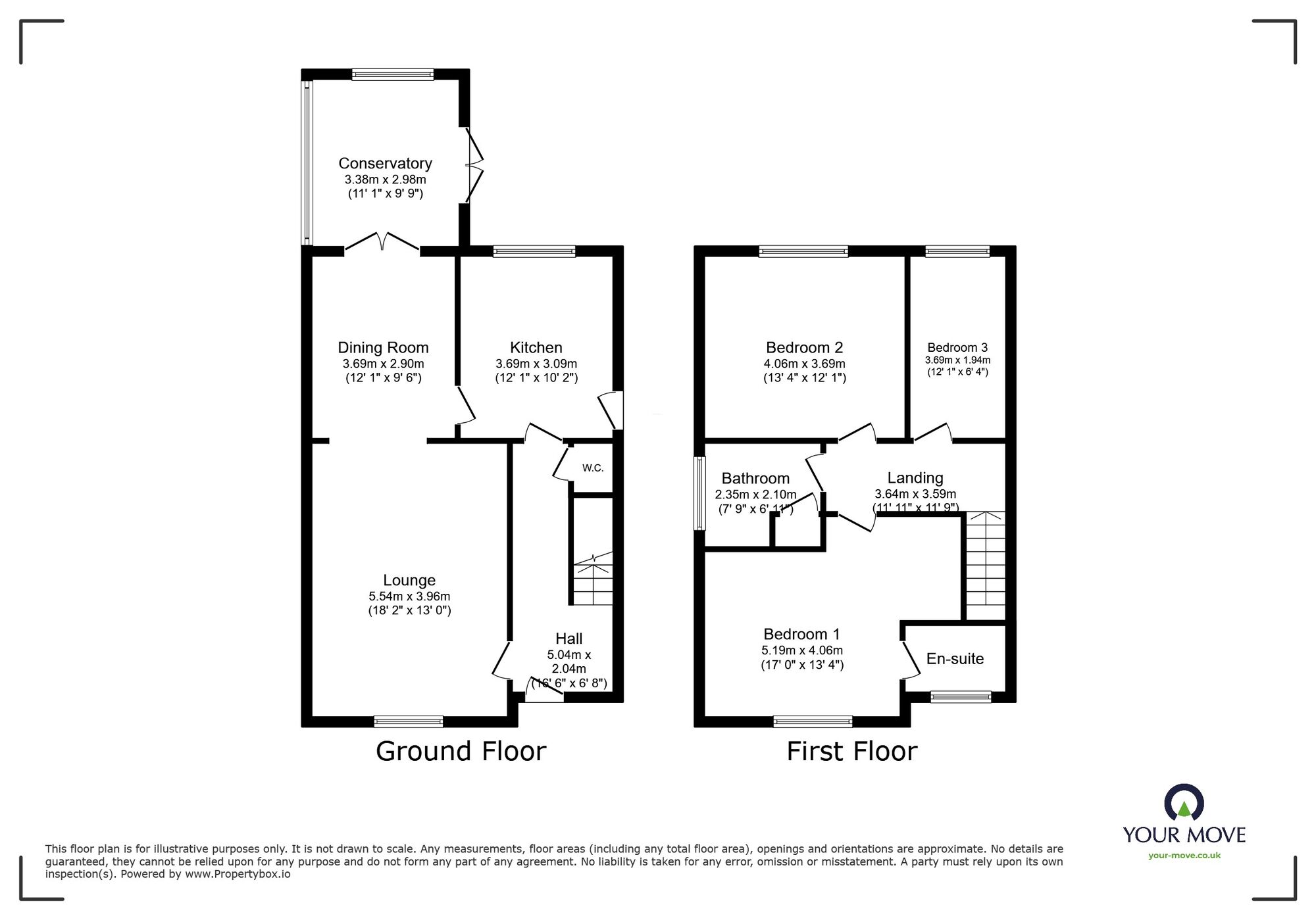 Floorplan of 3 bedroom Detached House for sale, Parkside Avenue, Skelmersdale, Lancashire, WN8