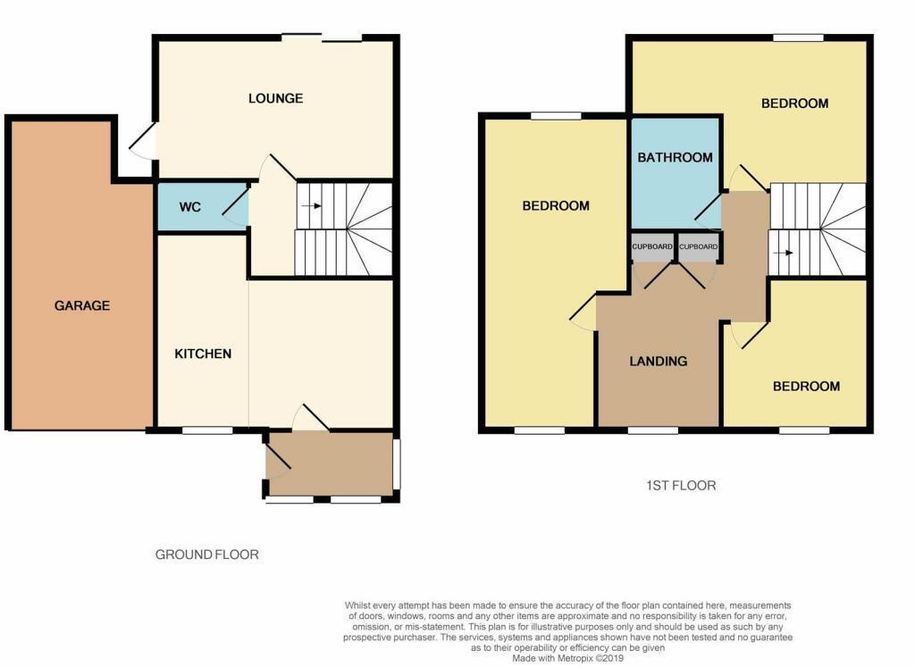 Floorplan of 3 bedroom Mid Terrace House for sale, Brierfield, Skelmersdale, Lancashire, WN8