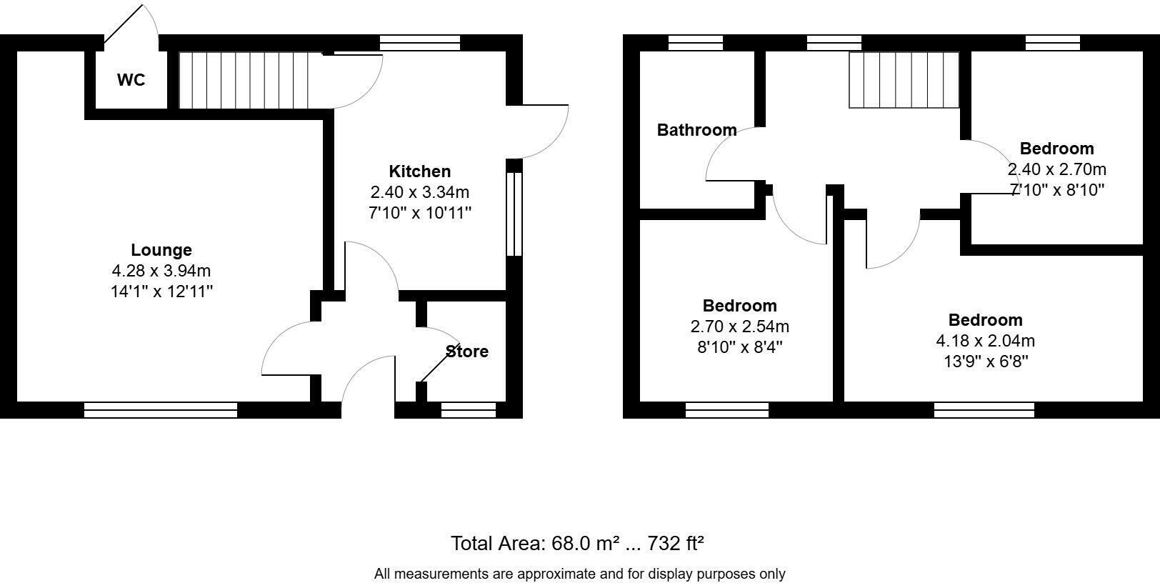 Floorplan of 3 bedroom Semi Detached House for sale, Castle Lane, Westhead, Lancashire, L40