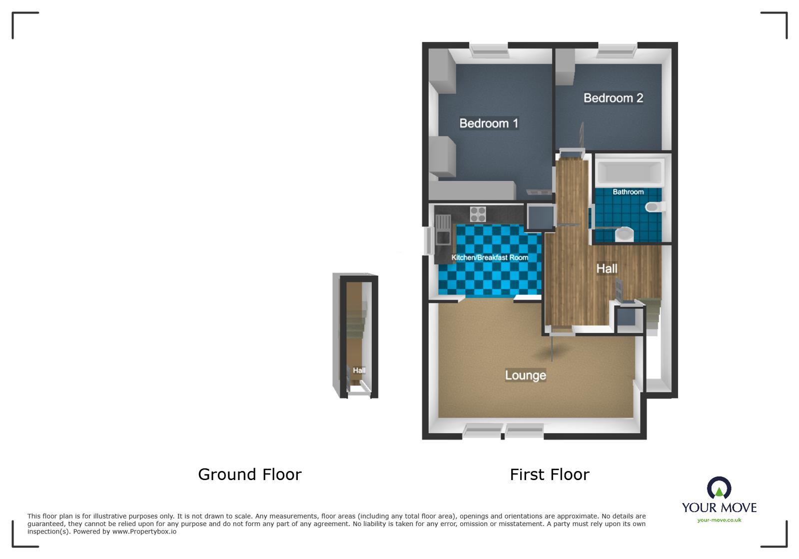 Floorplan of 2 bedroom Flat for sale, Colliery Drive, Lathom, Lancashire, WN8
