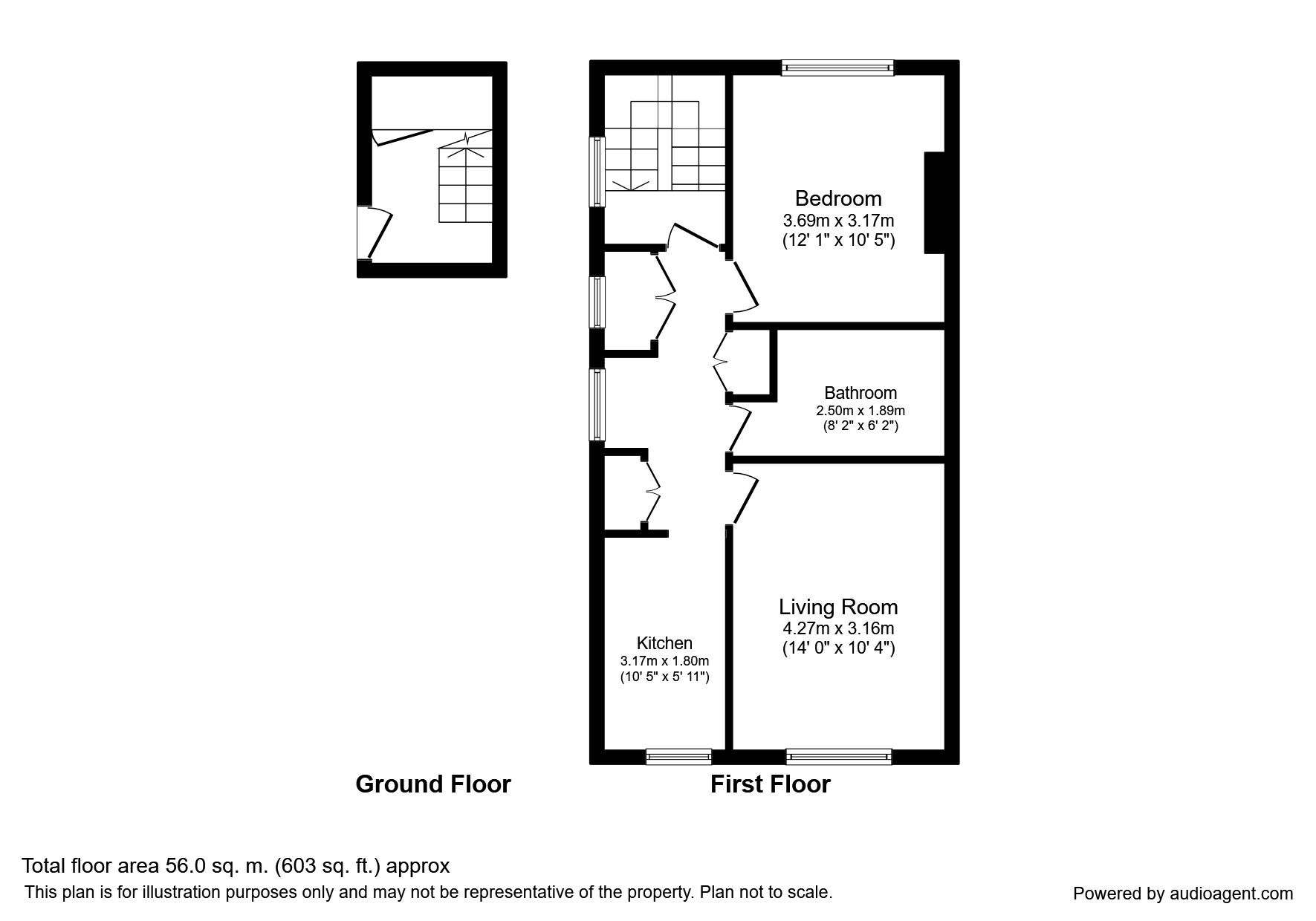 Floorplan of 1 bedroom Flat to rent, Dibles Road, Warsash, Southampton, SO31