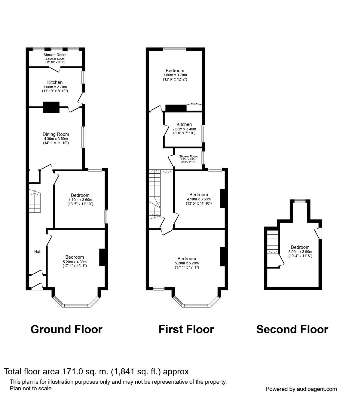 Floorplan of 6 bedroom Semi Detached House to rent, Alma Road, Southampton, SO14