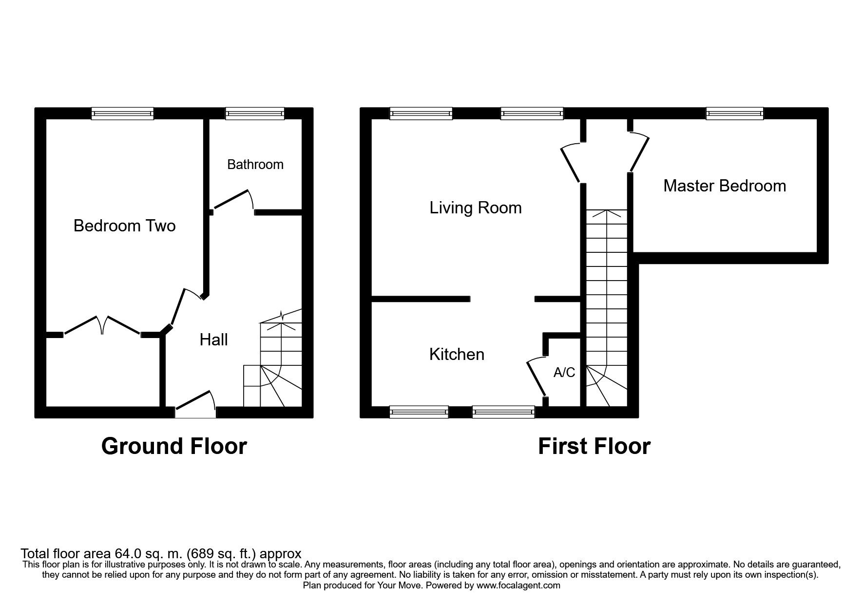 Floorplan of 2 bedroom Flat to rent, Craven Street, Southampton, Hampshire, SO14