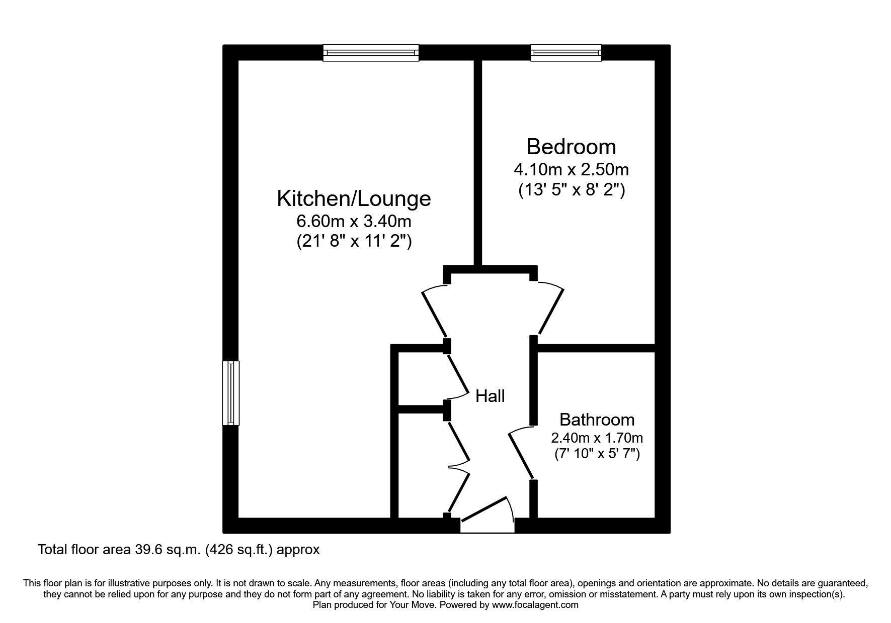 Floorplan of 1 bedroom  Flat to rent, Archers Road, Southampton, Hampshire, SO15