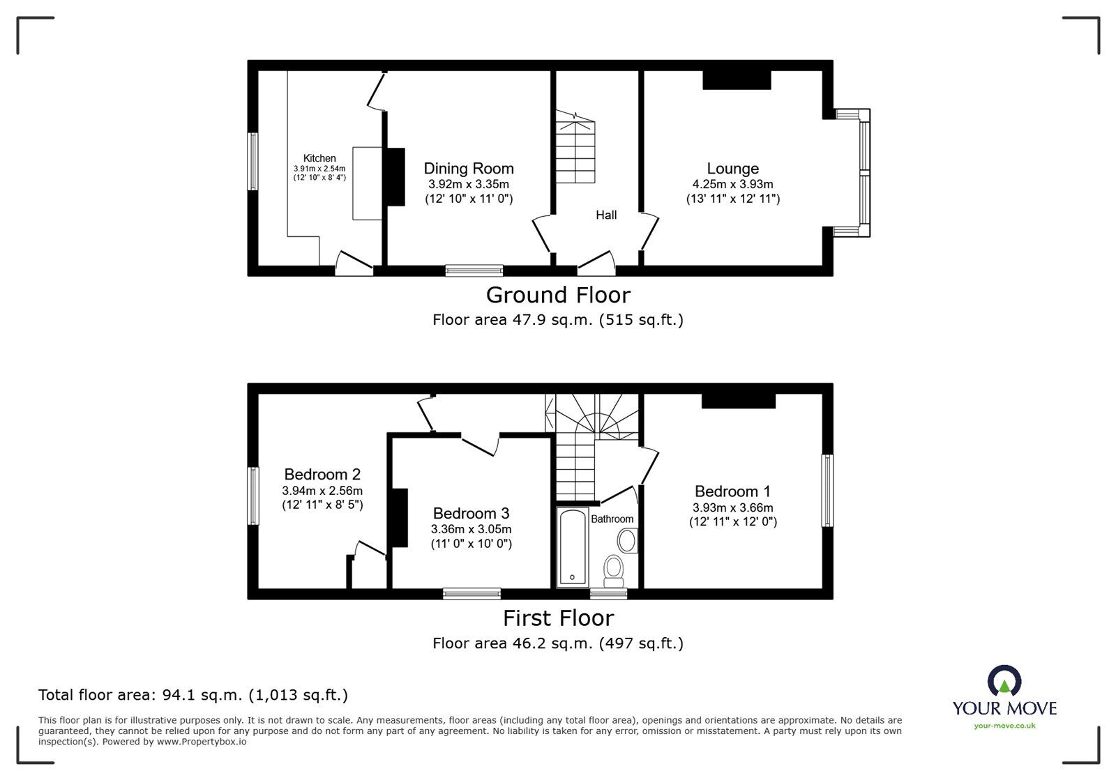 Floorplan of 3 bedroom Semi Detached House for sale, Almond Road, Southampton, Hampshire, SO15