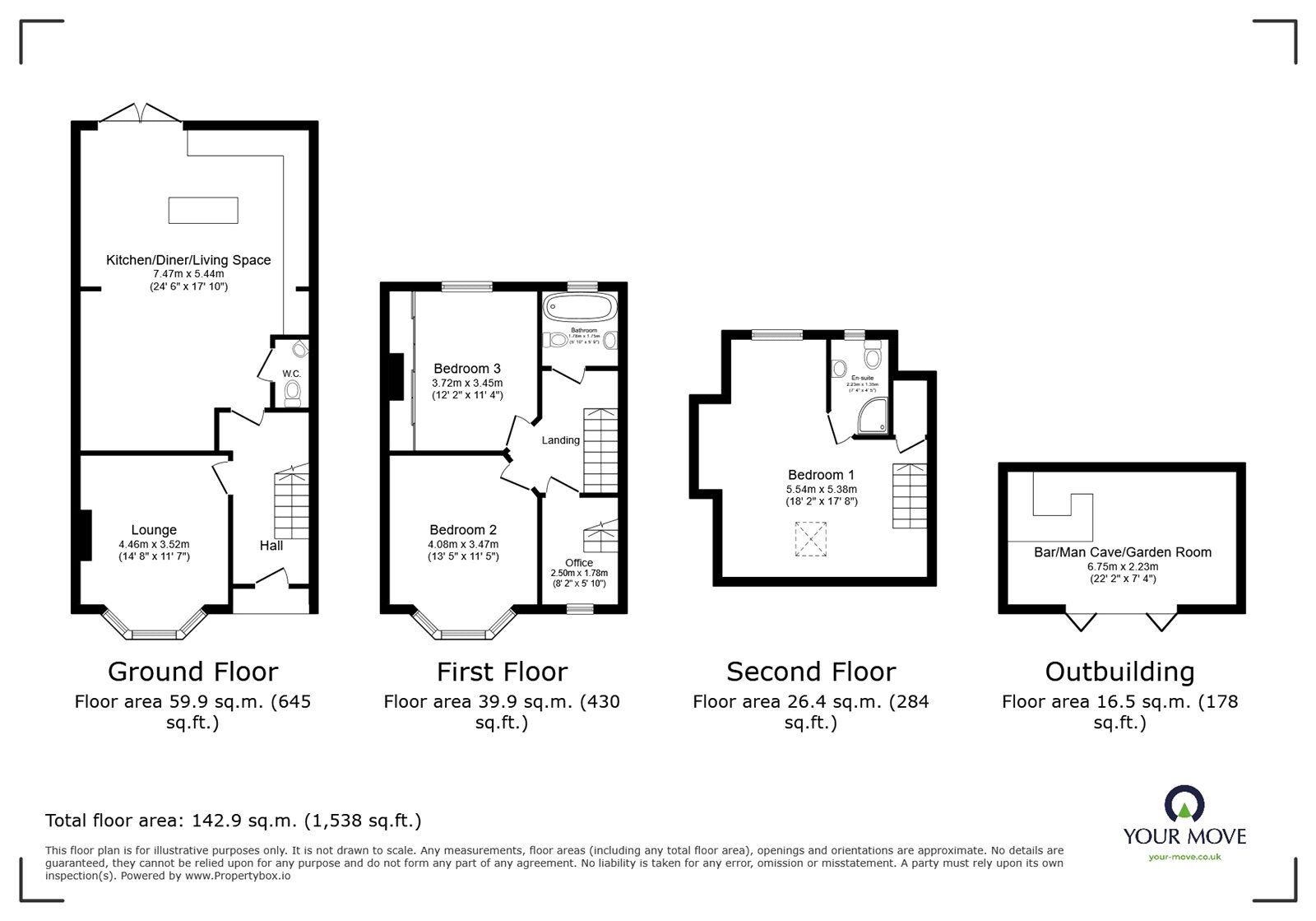 Floorplan of 3 bedroom Semi Detached House for sale, Elmes Drive, Southampton, Hampshire, SO15