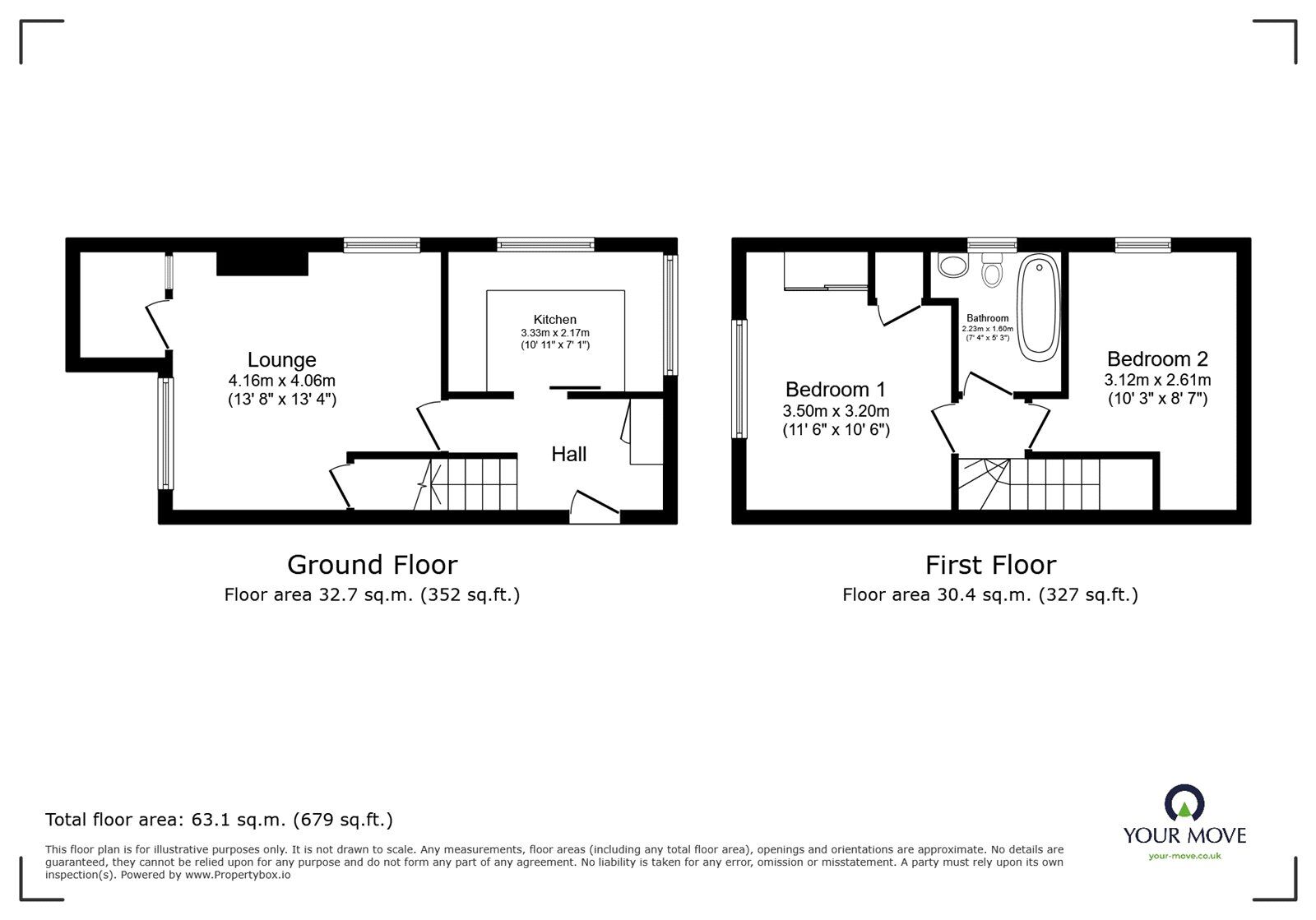 Floorplan of 2 bedroom  Flat for sale, Lydgate Road, Southampton, Hampshire, SO19
