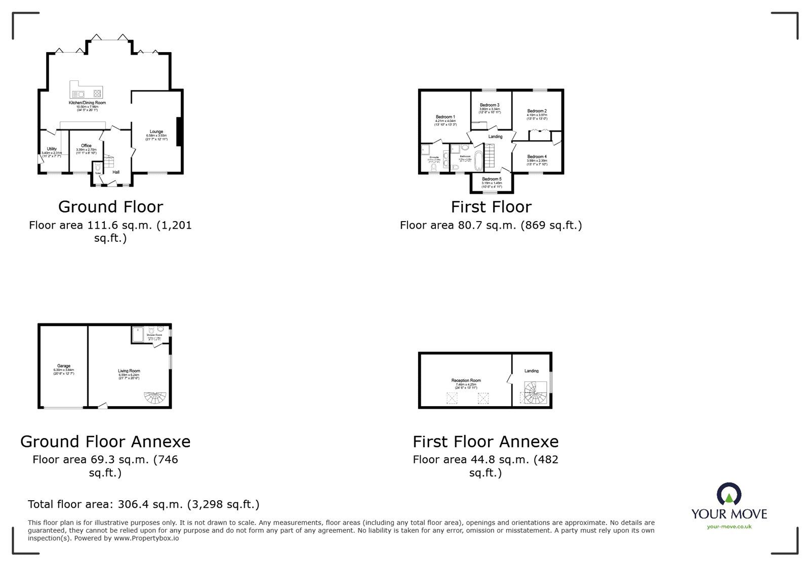 Floorplan of 5 bedroom Detached House for sale, Chetwynd Road, Southampton, Hampshire, SO16