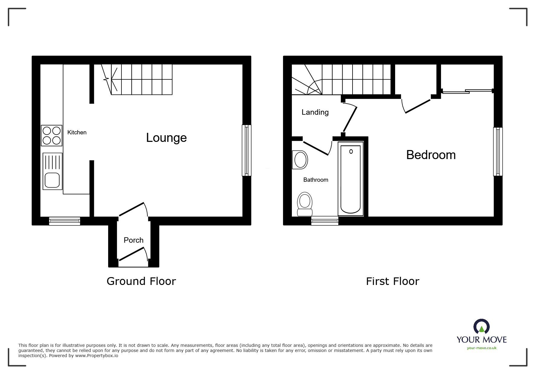 Floorplan of 1 bedroom End Terrace House for sale, Cerne Close, West End, Southampton, SO18