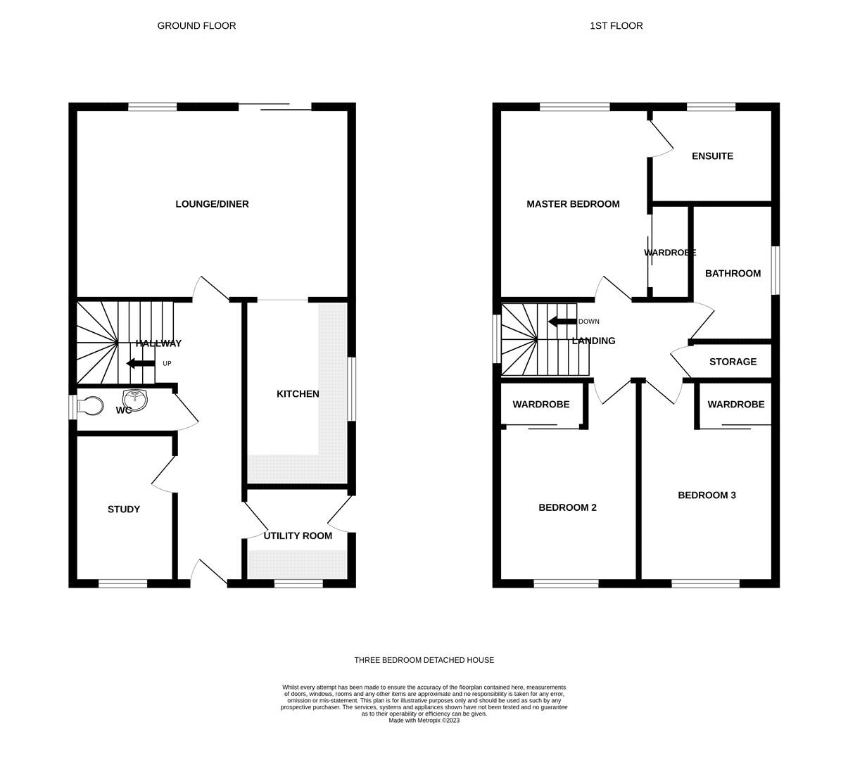 Floorplan of 3 bedroom  House to rent, Aldsworth Close, Portsmouth, Hampshire, PO6