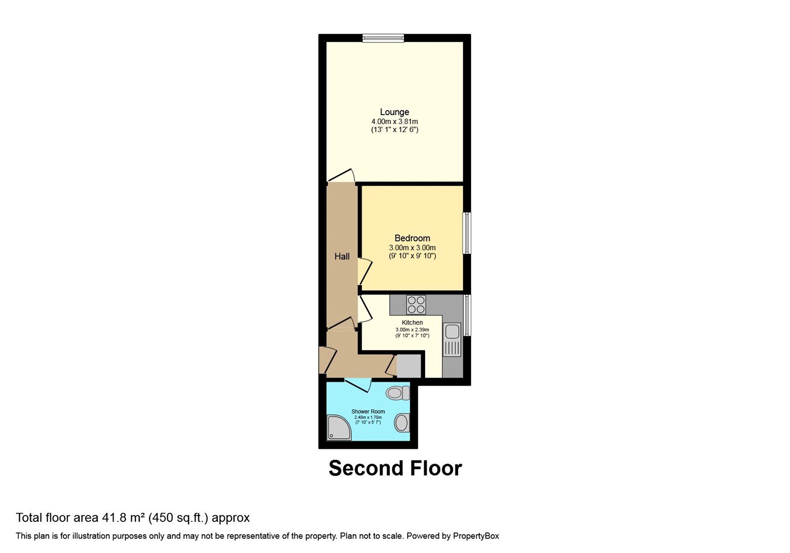 Floorplan of 1 bedroom  Flat to rent, South Parade, Southsea, Hampshire, PO5
