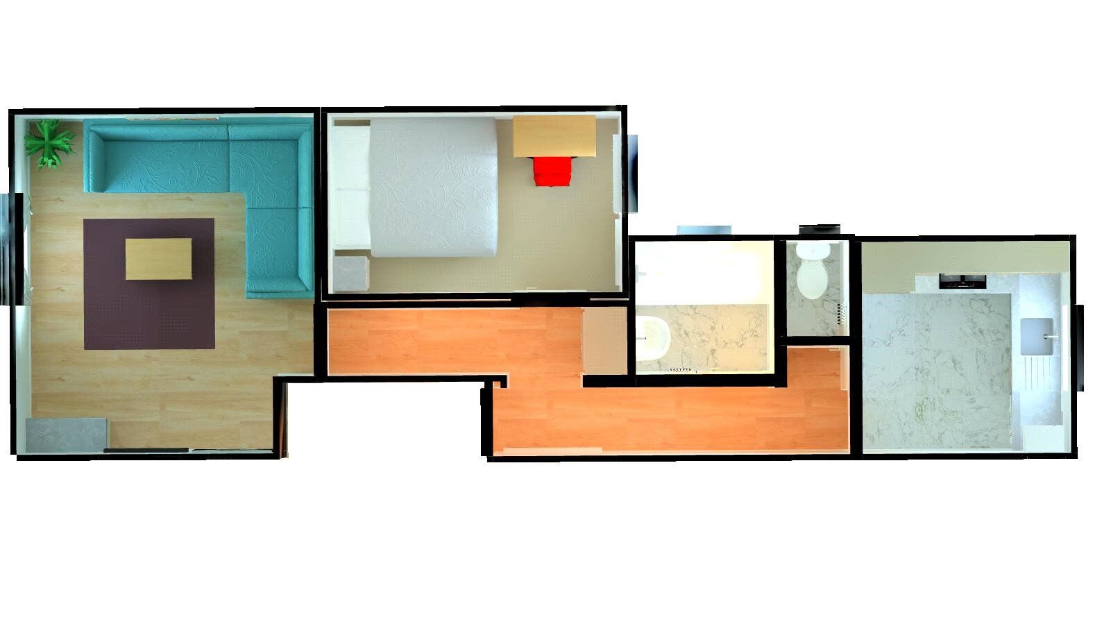 Floorplan of 1 bedroom  Flat to rent, Wisborough Road, Southsea, Hampshire, PO5