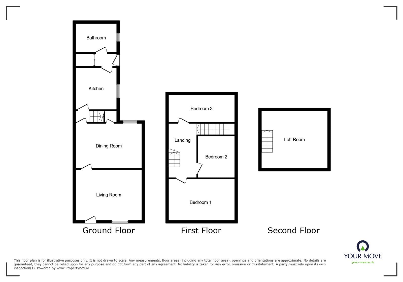 Floorplan of 3 bedroom Mid Terrace House for sale, Cuthbert Road, Portsmouth, PO1