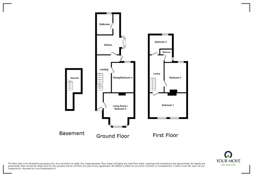 Floorplan of 4 bedroom Mid Terrace House for sale, Clive Road, Portsmouth, Hampshire, PO1