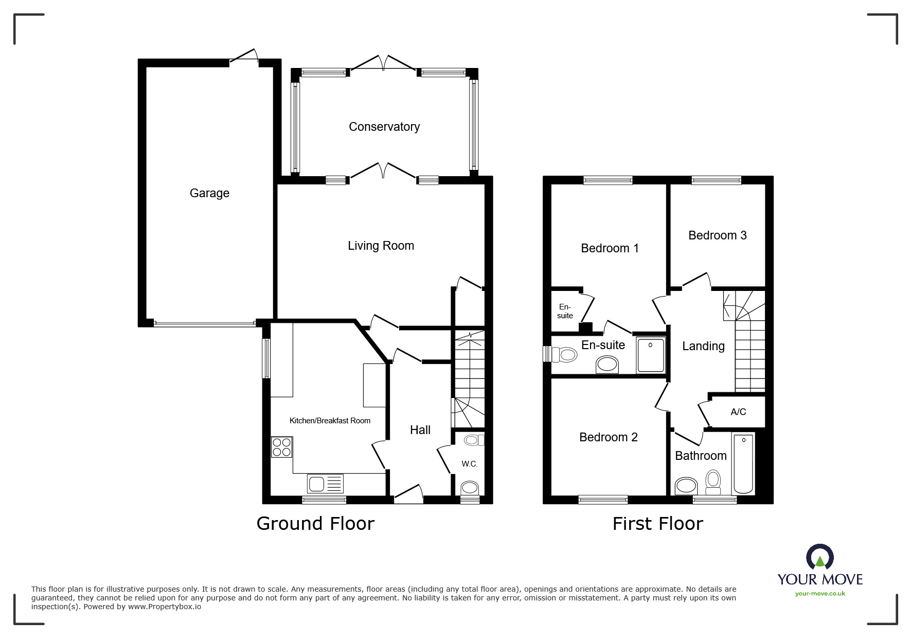 Floorplan of 3 bedroom Link Detached House for sale, Union Road, Portsmouth, Hampshire, PO3