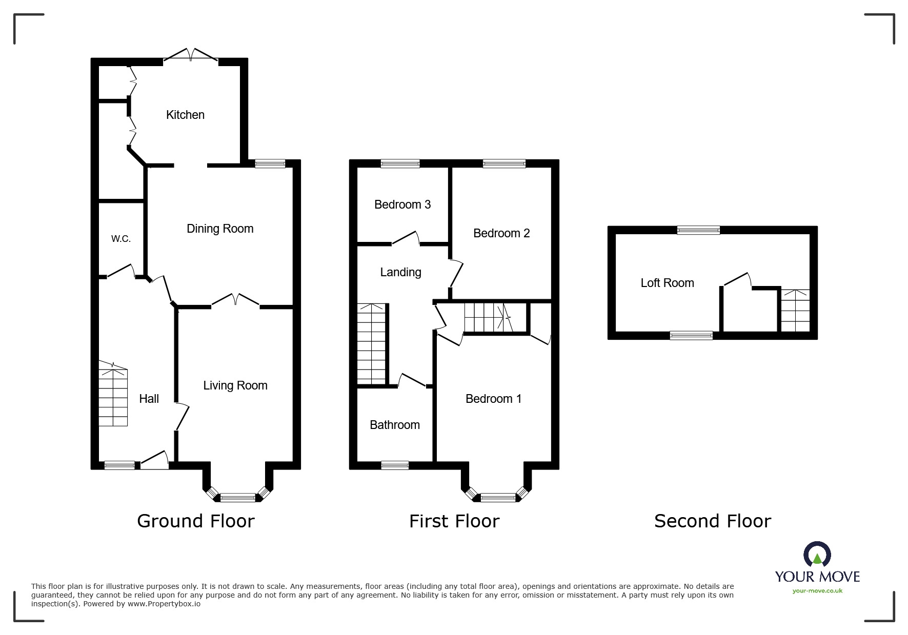 Floorplan of 3 bedroom Mid Terrace House for sale, St. Chads Avenue, Portsmouth, Hampshire, PO2