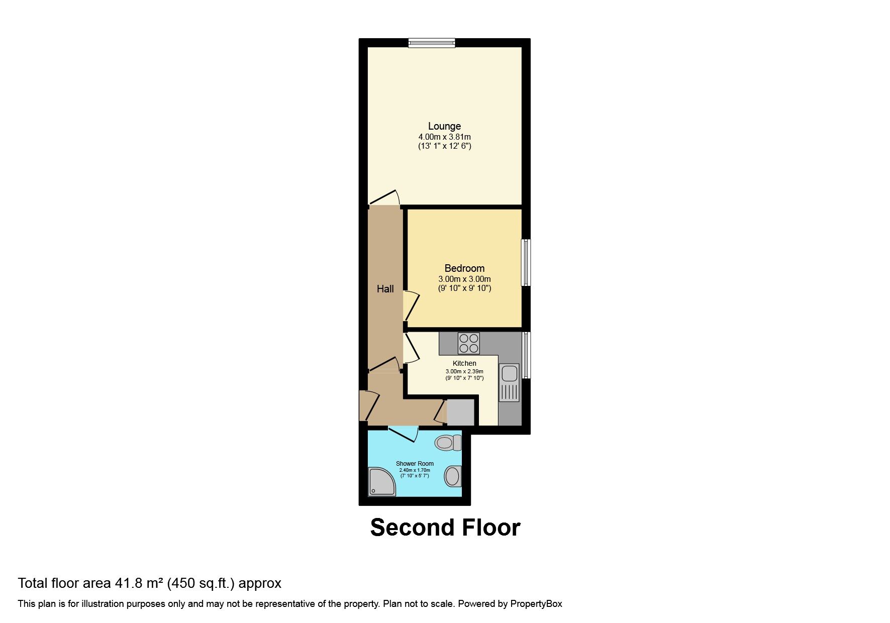 Floorplan of 1 bedroom  Flat to rent, South Parade, Southsea, Hampshire, PO5