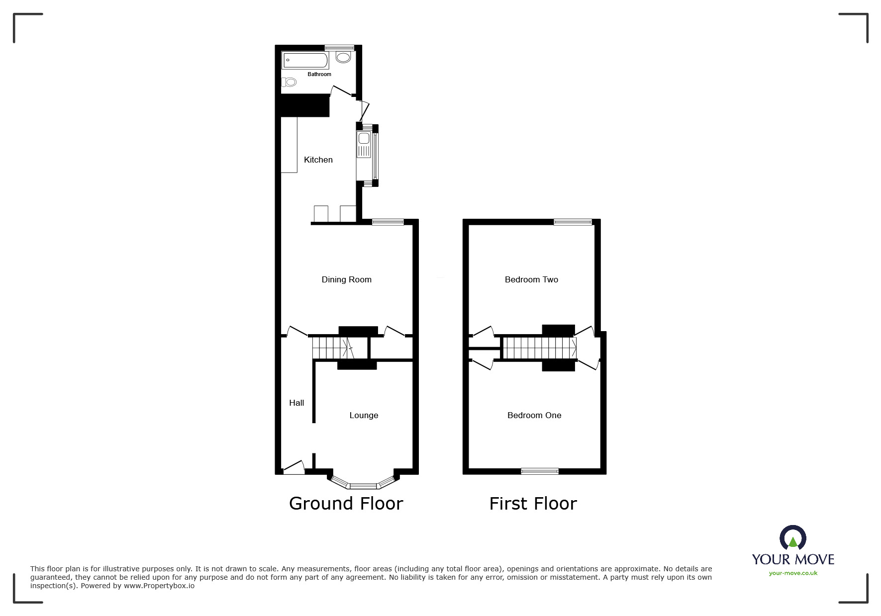 Floorplan of 2 bedroom Mid Terrace House for sale, Landguard Road, Southsea, Hampshire, PO4