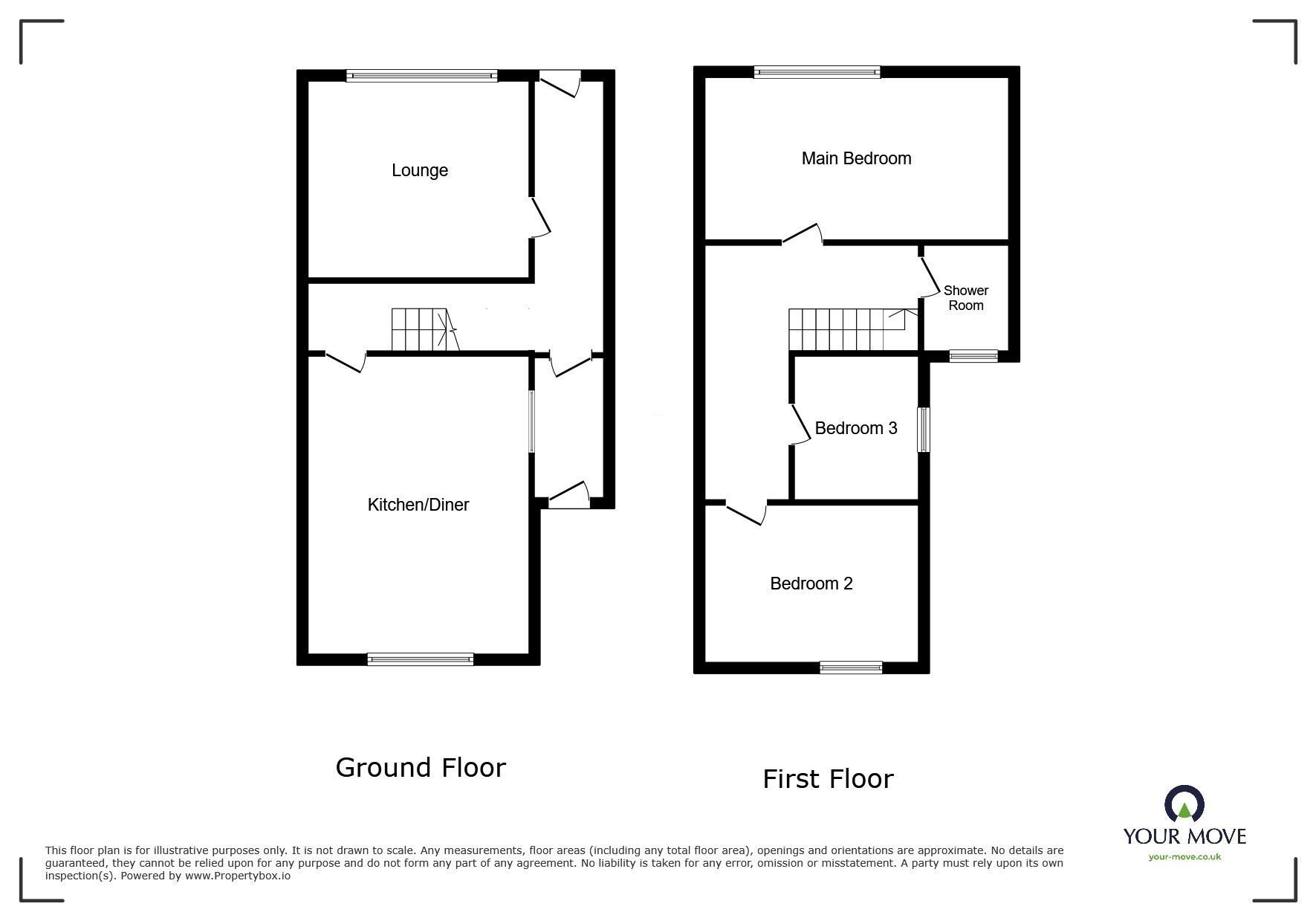 Floorplan of 3 bedroom Mid Terrace House for sale, Heidelberg Road, Southsea, Hampshire, GOOD