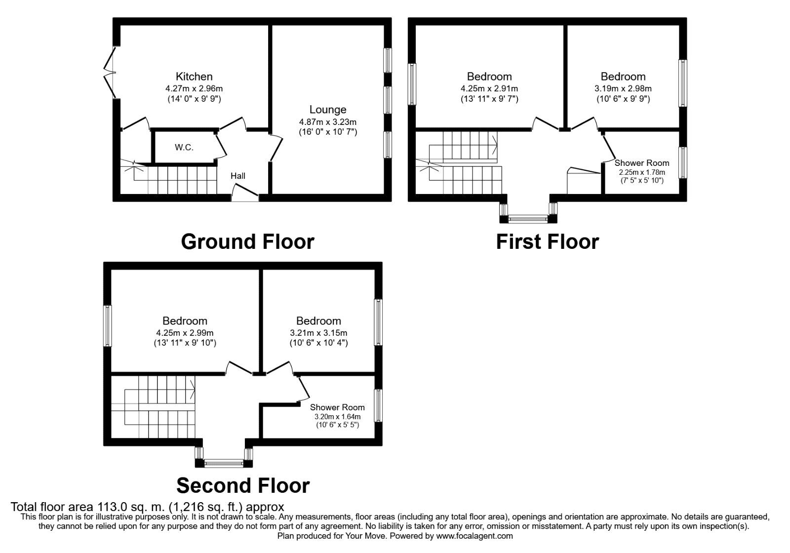 Floorplan of End Terrace House to rent, Cumberland Street, Portsmouth, Hampshire, PO1