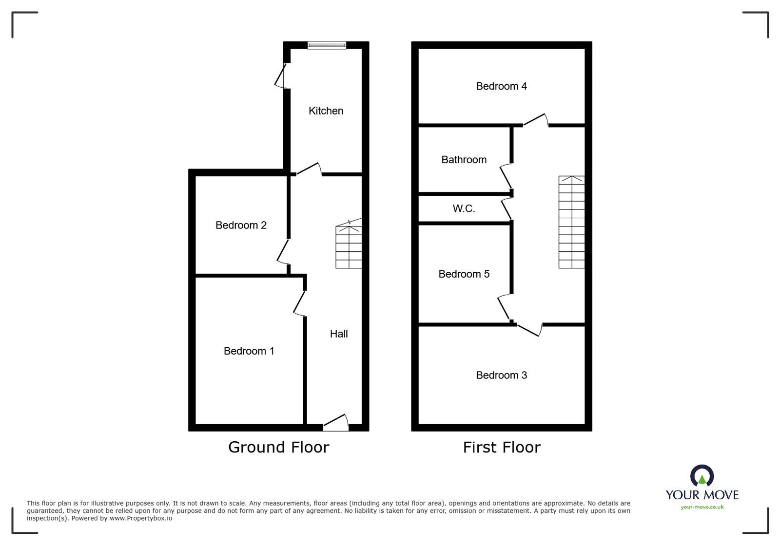 Floorplan of 5 bedroom Detached House for sale, Britannia Road North, Southsea, Hampshire, PO5