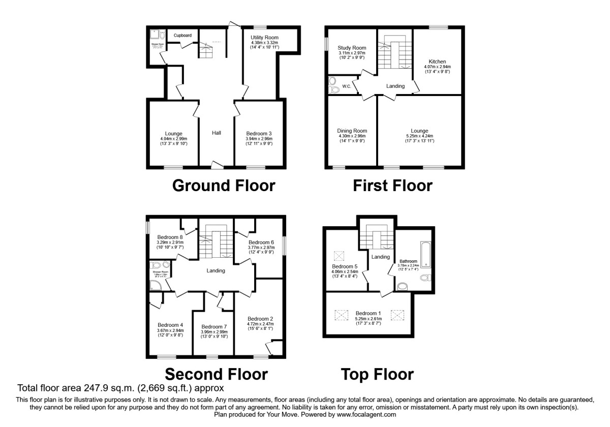 Floorplan of 1 bedroom Room to rent, Beck Street, Portsmouth, Hampshire, PO1