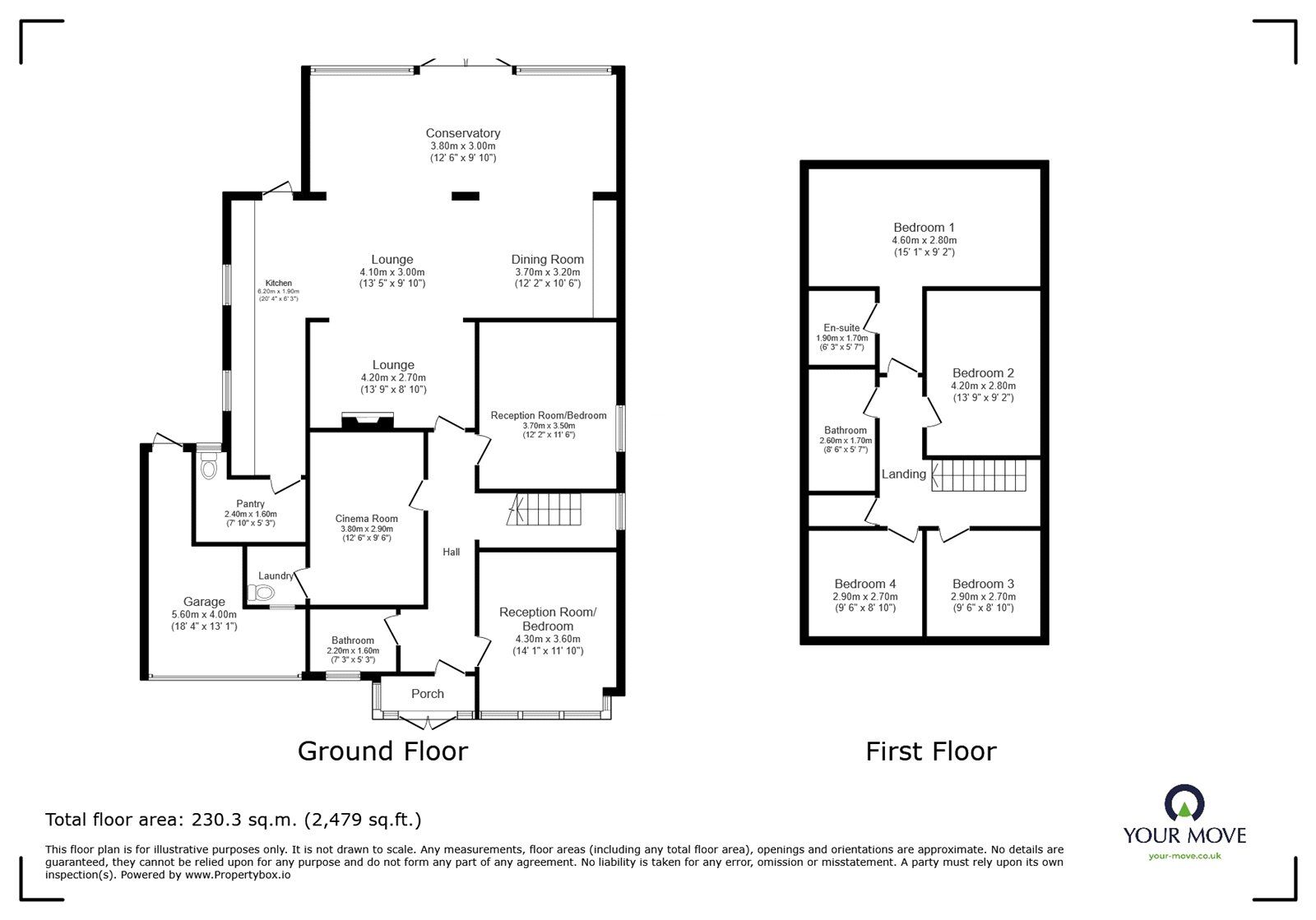 Floorplan of 6 bedroom Detached House for sale, Perth Road, Gosport, Hampshire, PO13