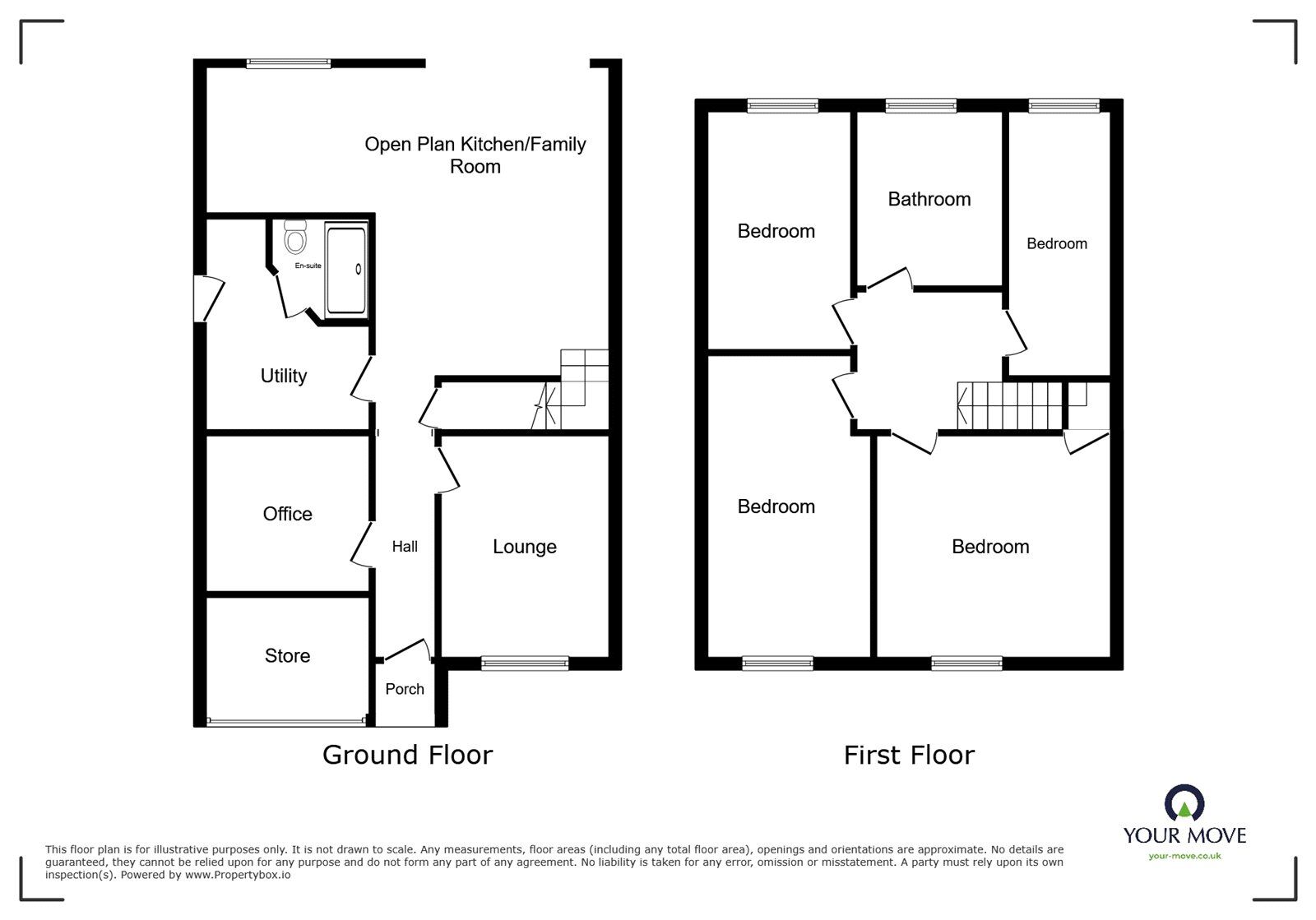 Floorplan of 4 bedroom Detached House for sale, Gale Moor Avenue, Gosport, Hampshire, PO12