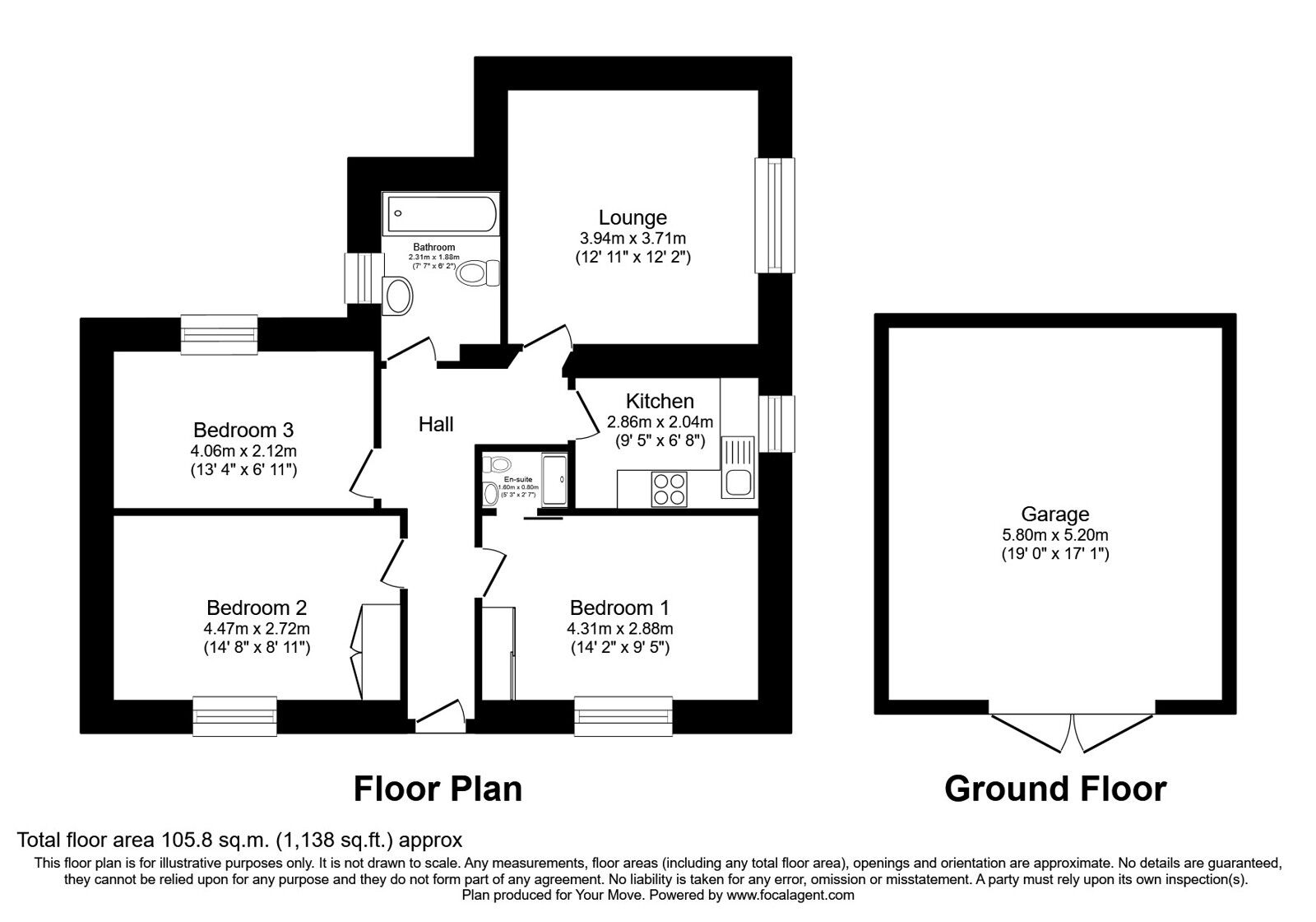 Floorplan of 3 bedroom  Flat for sale, Boness Road, Polmont, Stirlingshire, FK2