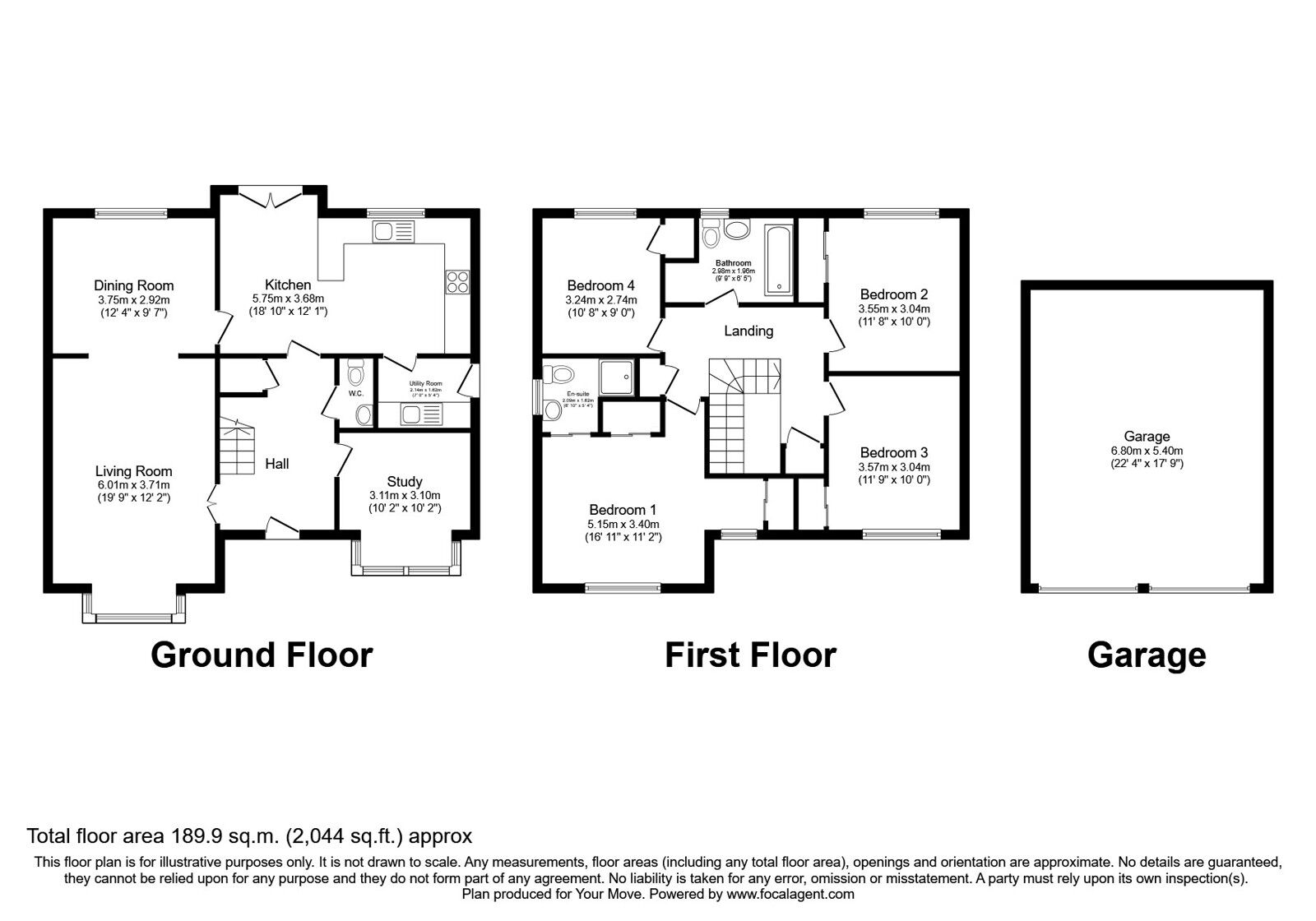 Floorplan of 5 bedroom Detached House for sale, Macalpine Court, Tullibody, Clackmannanshire, FK10