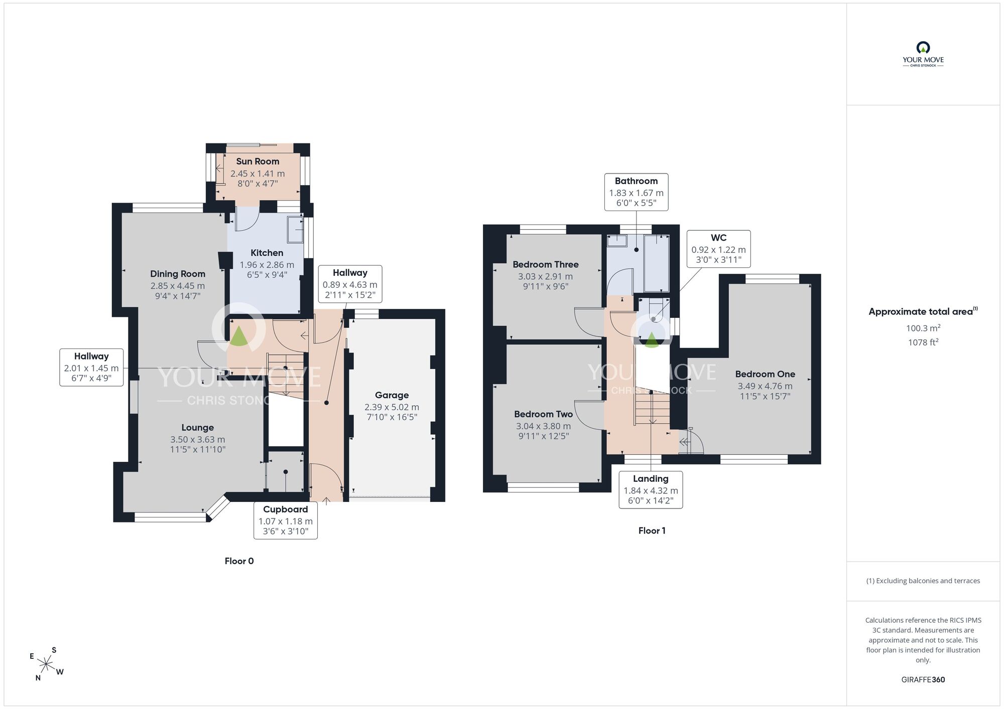 Floorplan of 3 bedroom Semi Detached House for sale, Cloister Avenue, South Shields, Tyne and Wear, NE34