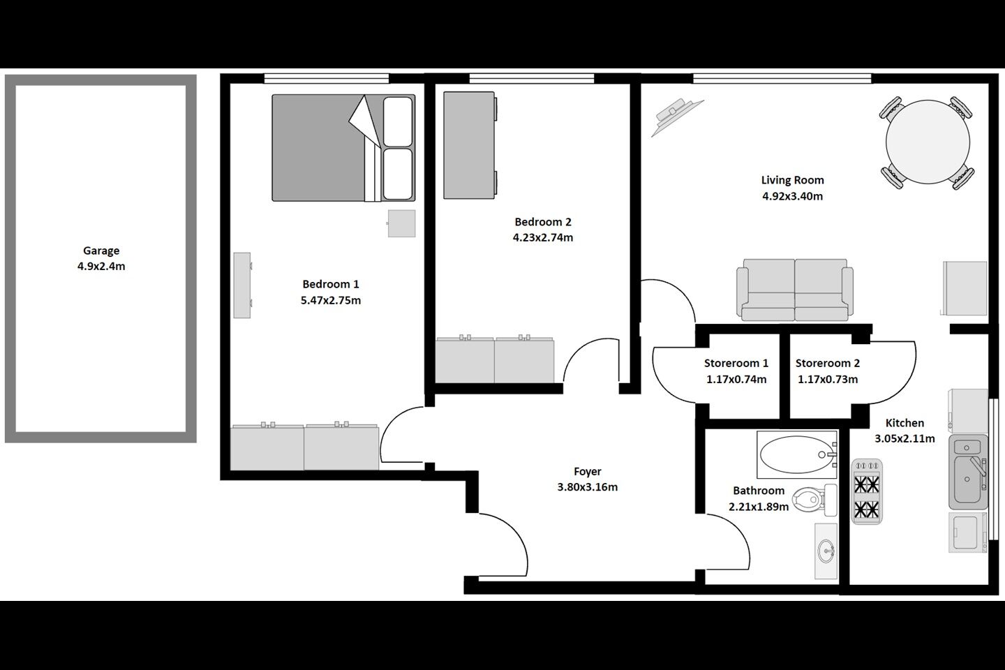 Floorplan of 2 bedroom  Flat to rent, Mulgrave Road, Belmont, Sutton, SM2