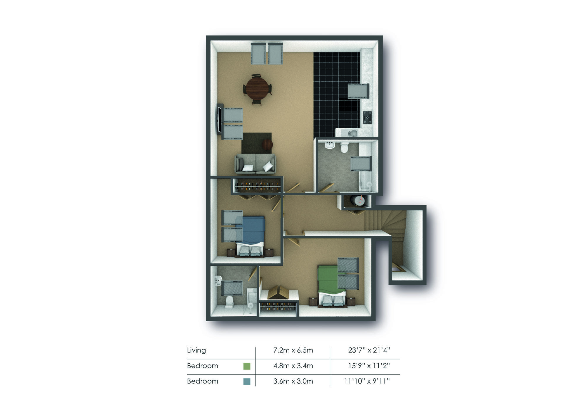 Floorplan of 2 bedroom  Flat to rent, Sutton Court Road, Sutton, SM1