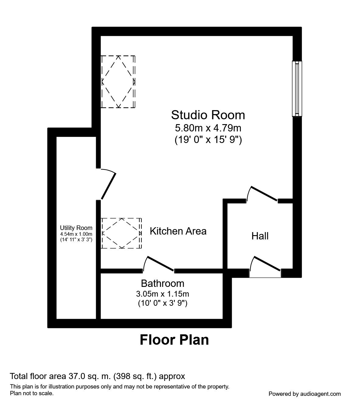 Floorplan of Flat to rent, Lewis Road, Sutton, SM1