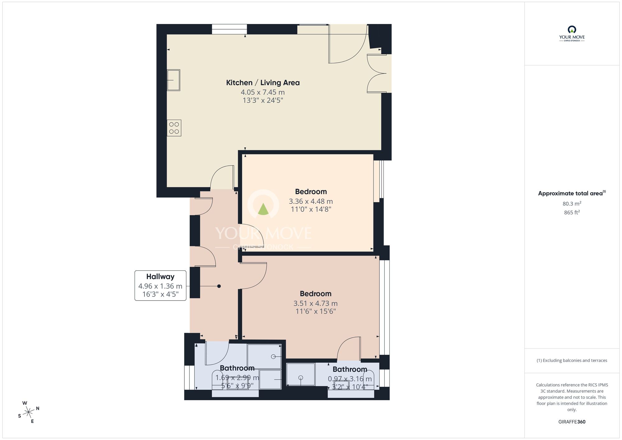 Floorplan of 2 bedroom Flat for sale, River Quarter, Lambton Street, Tyne and Wear, SR1