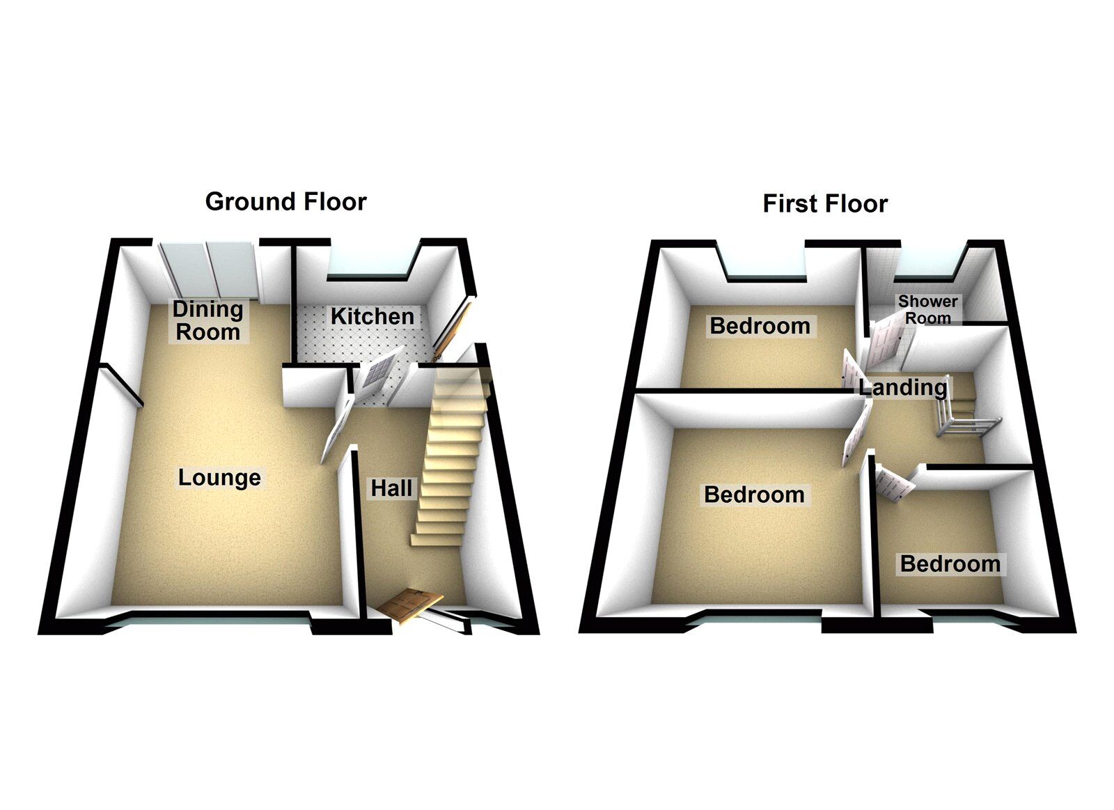 Floorplan of 3 bedroom Semi Detached House for sale, Sevenoaks Drive, Sunderland, Tyne and Wear, SR4