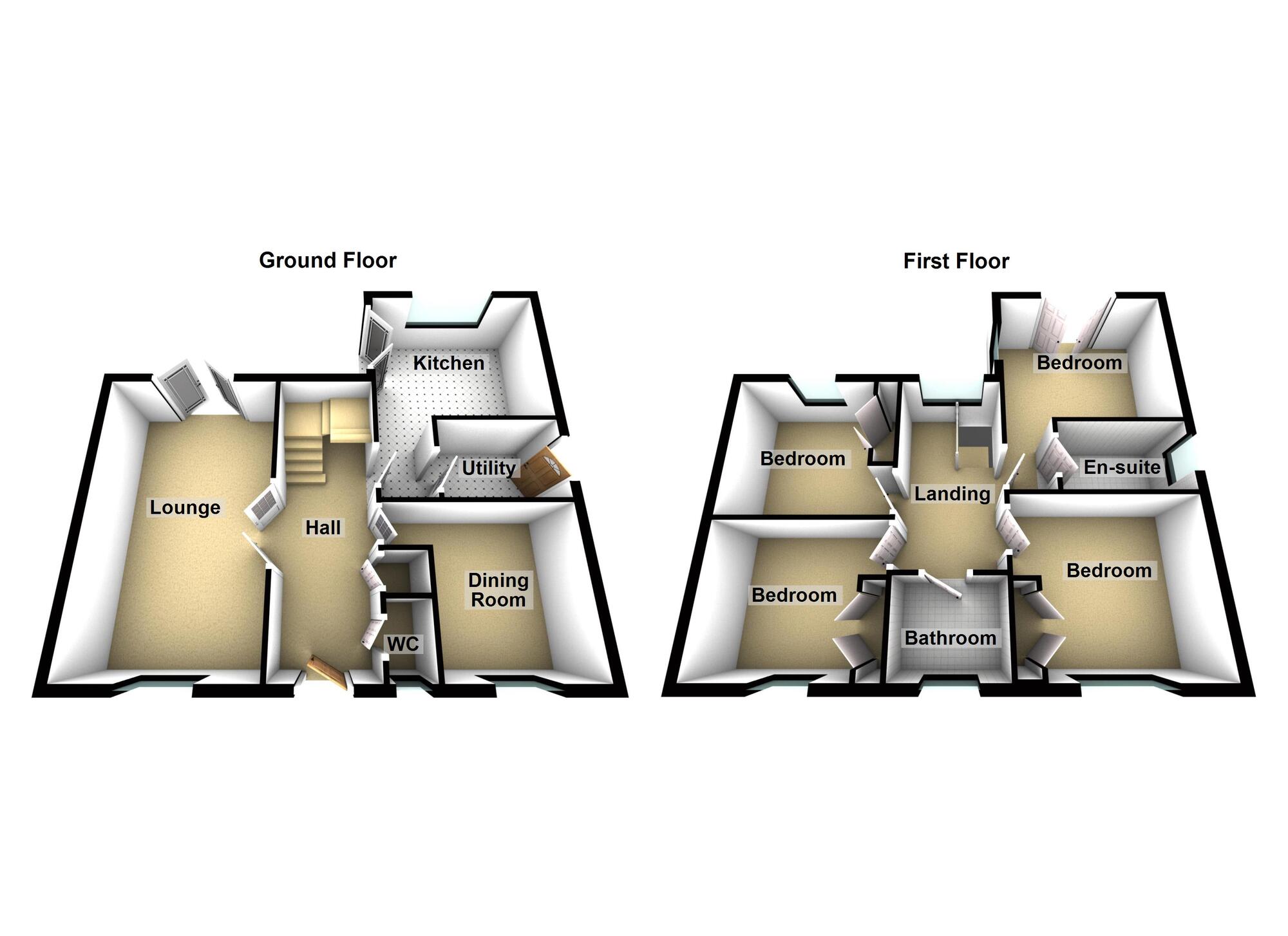 Floorplan of 4 bedroom Detached House for sale, Beechbrooke, Ryhope, Tyne and Wear, SR2