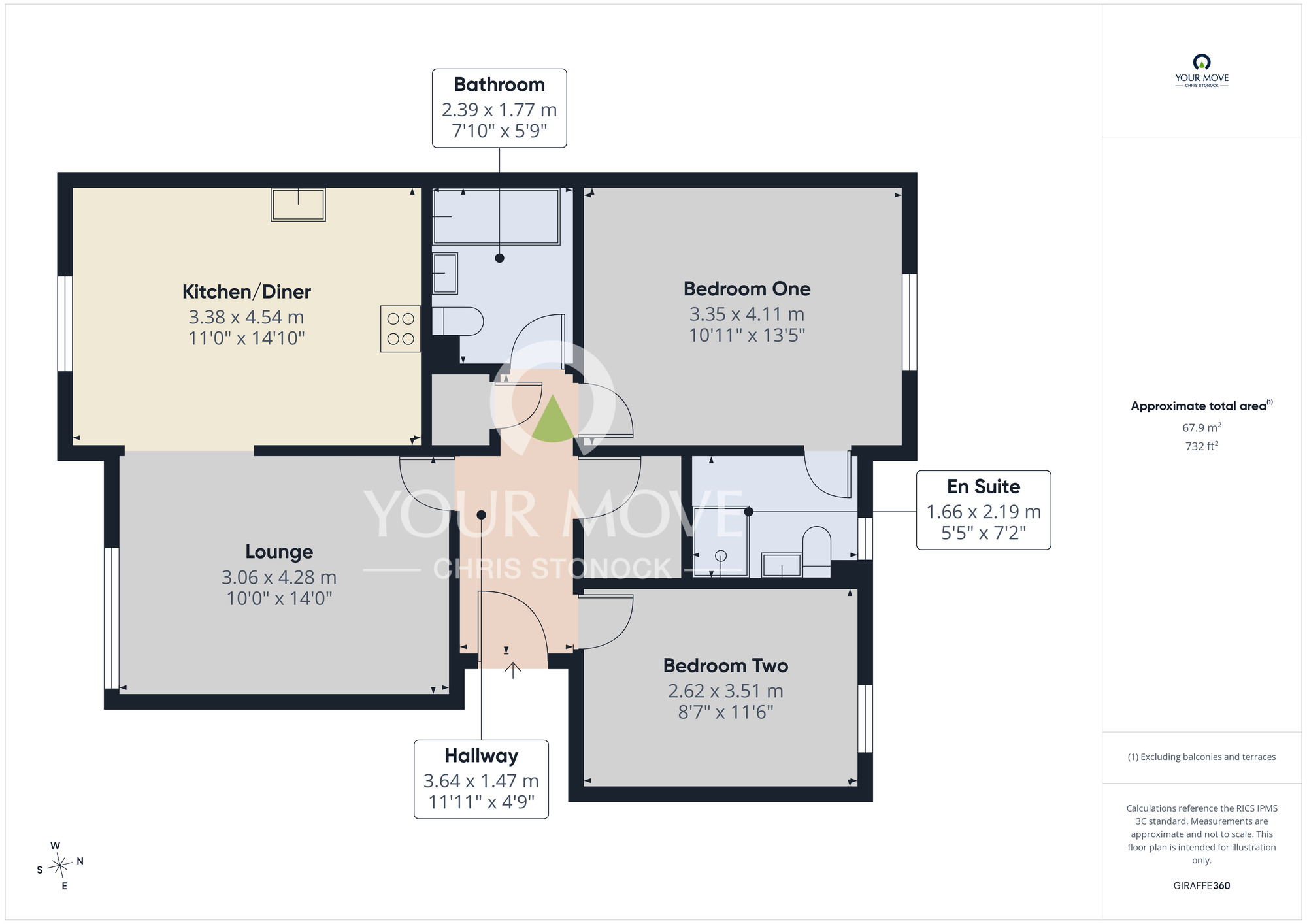 Floorplan of 2 bedroom Flat to rent, Florian Mews, Sunderland, Tyne and Wear, SR4