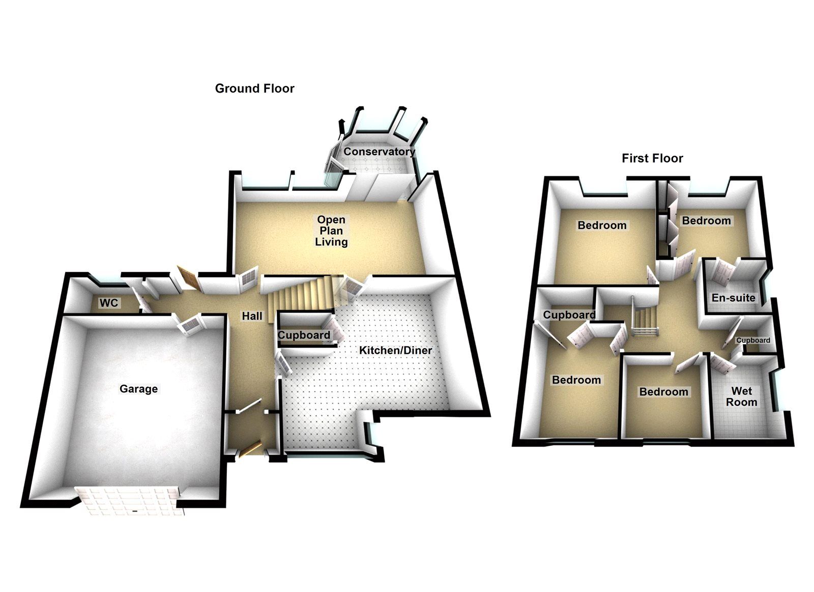 Floorplan of 4 bedroom Detached House for sale, Corby Hall Drive, Sunderland, Tyne and Wear, SR2