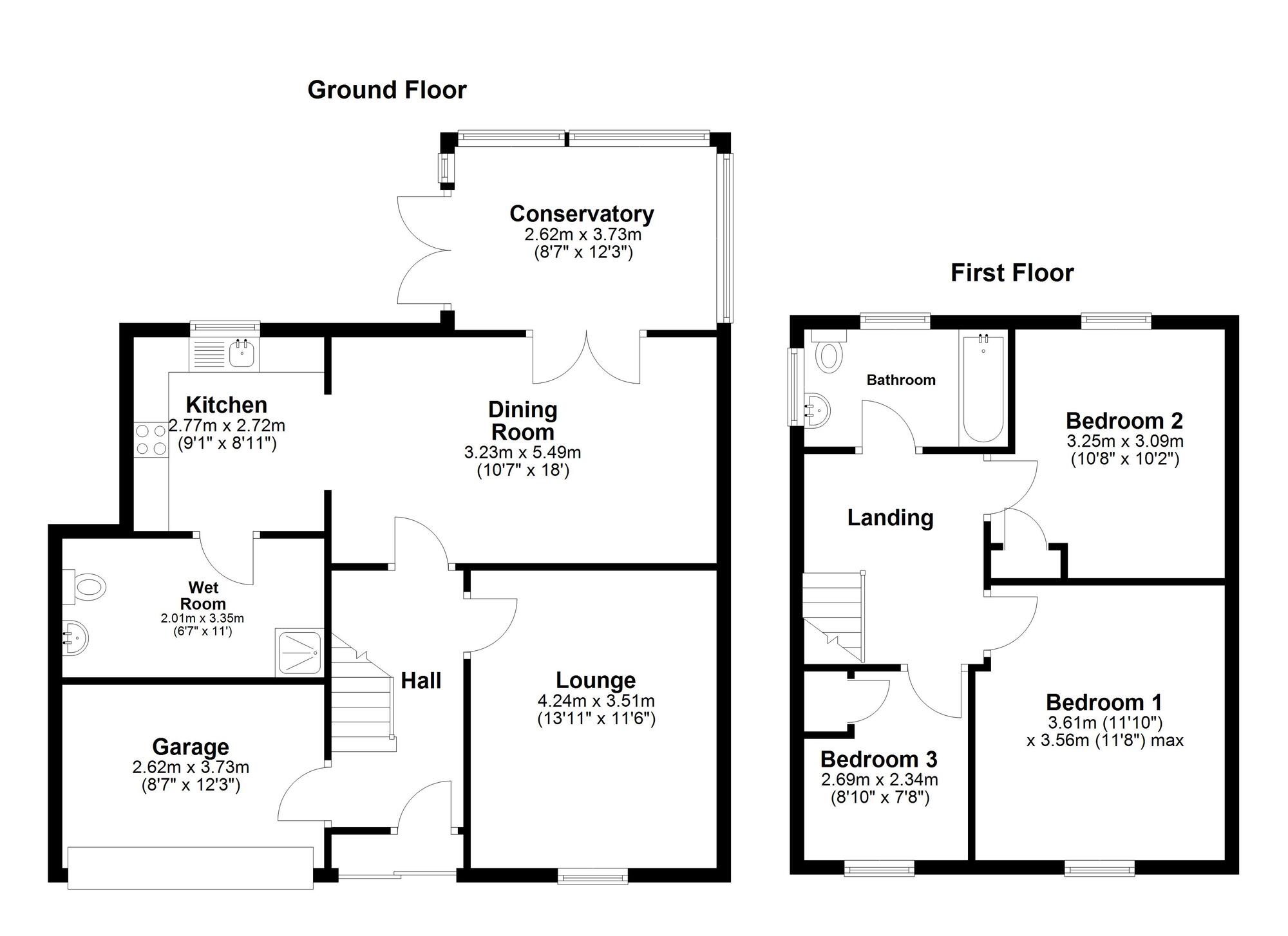 Floorplan of 3 bedroom Semi Detached House for sale, Marlow Drive, Sunderland, Tyne and Wear, SR3