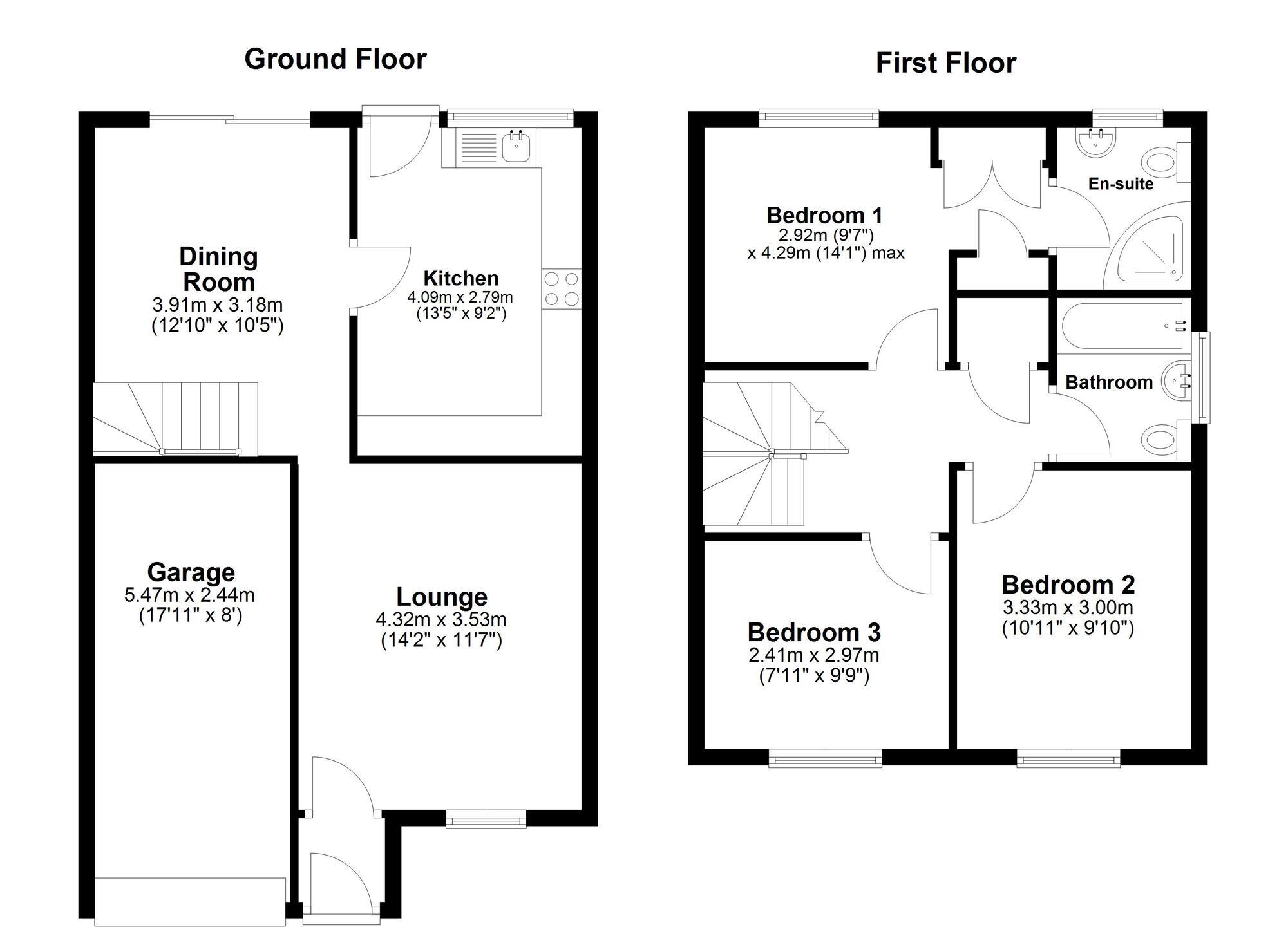 Floorplan of 3 bedroom Semi Detached House for sale, Berryfield Close, Sunderland, Tyne and Wear, SR3