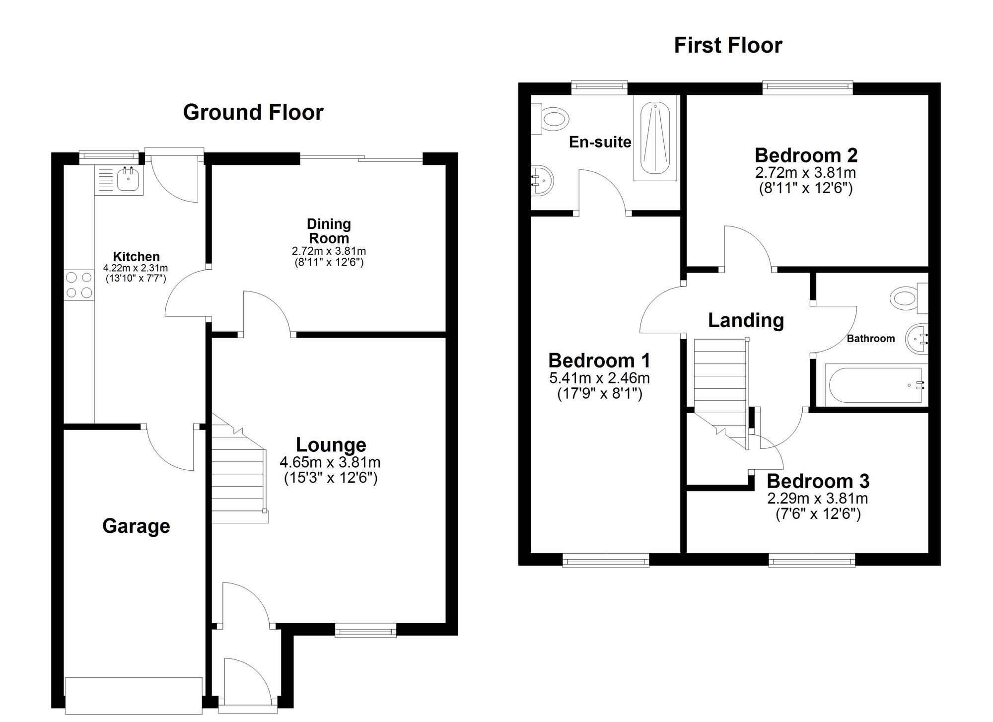 Floorplan of 3 bedroom Semi Detached House for sale, Gorleston Way, Sunderland, Tyne and Wear, SR3