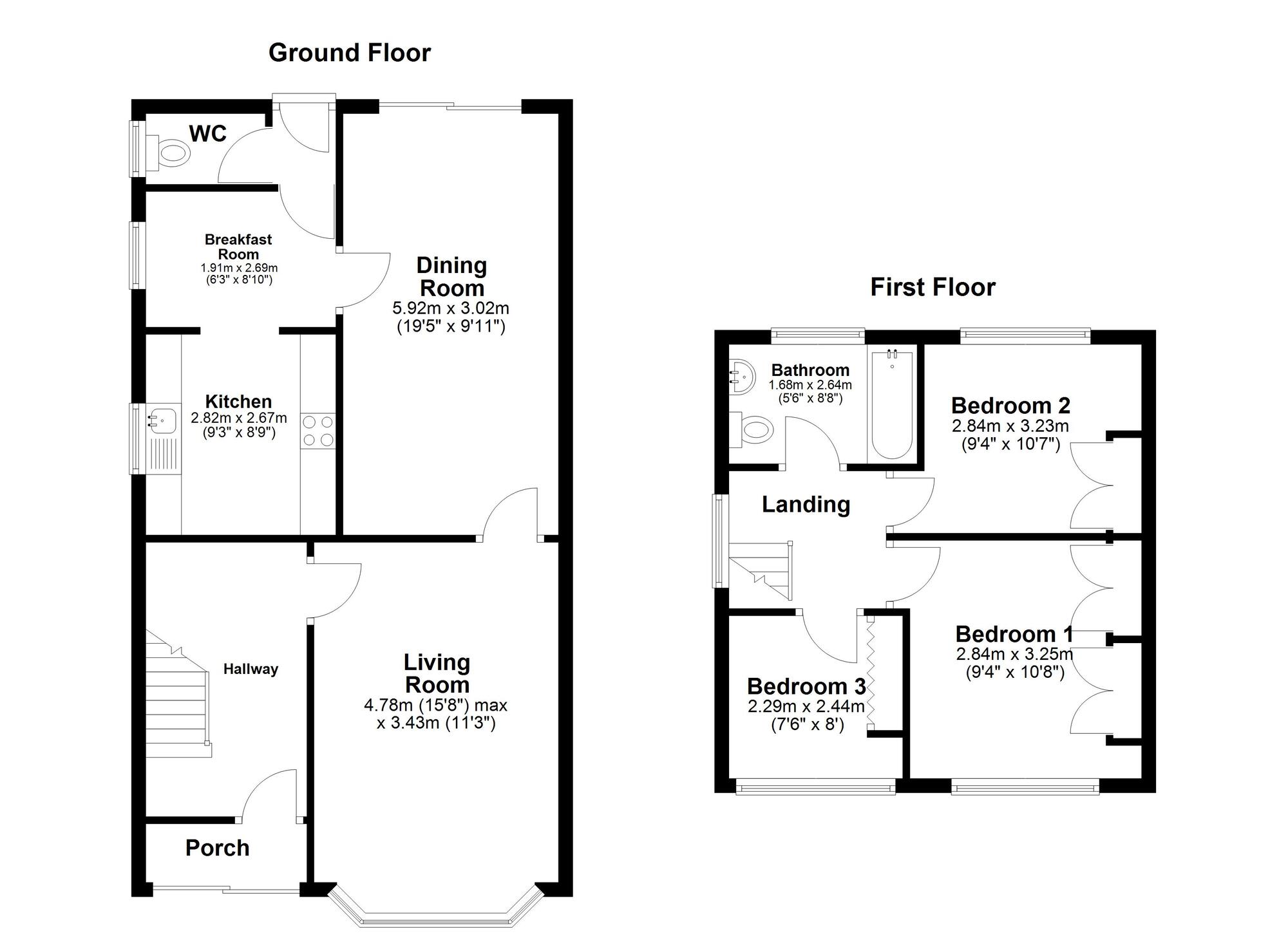 Floorplan of 3 bedroom Semi Detached House for sale, Stannington Grove, Sunderland, Tyne and Wear, SR2