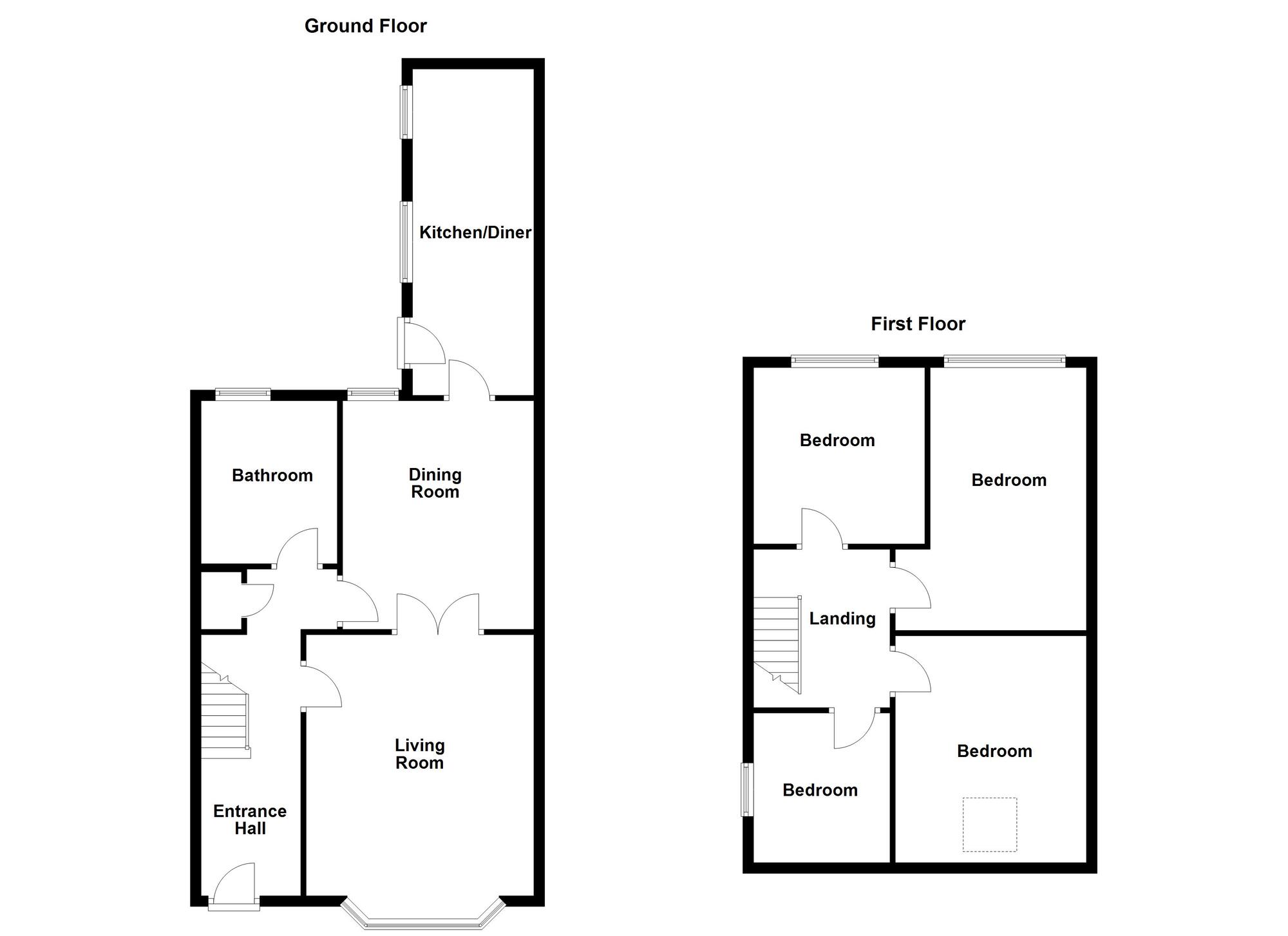 Floorplan of 4 bedroom End Terrace House for sale, General Graham Street, Sunderland, Tyne and Wear, SR4