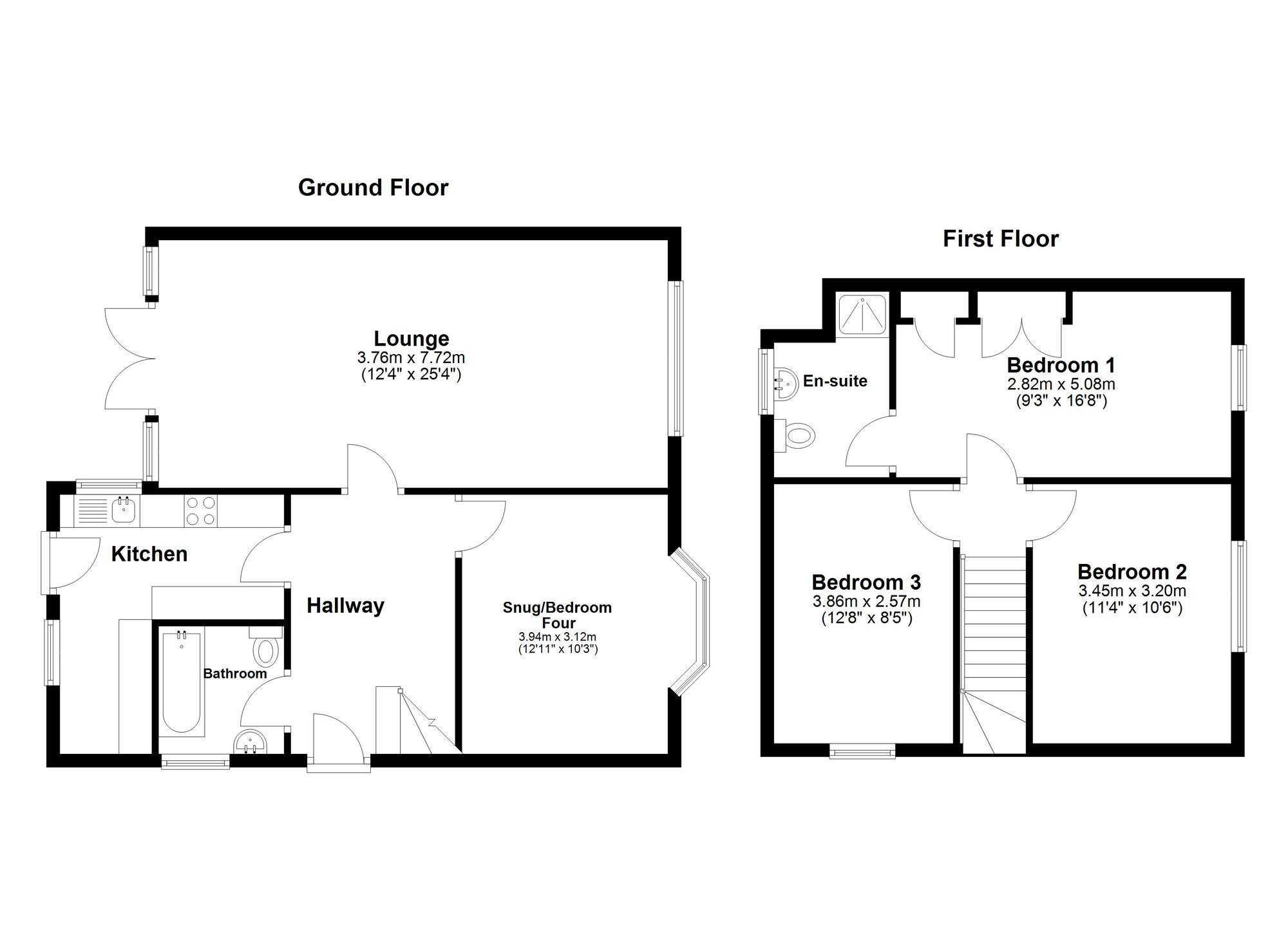 Floorplan of 3 bedroom Semi Detached Bungalow for sale, Leighton Road, Sunderland, Tyne and Wear, SR2